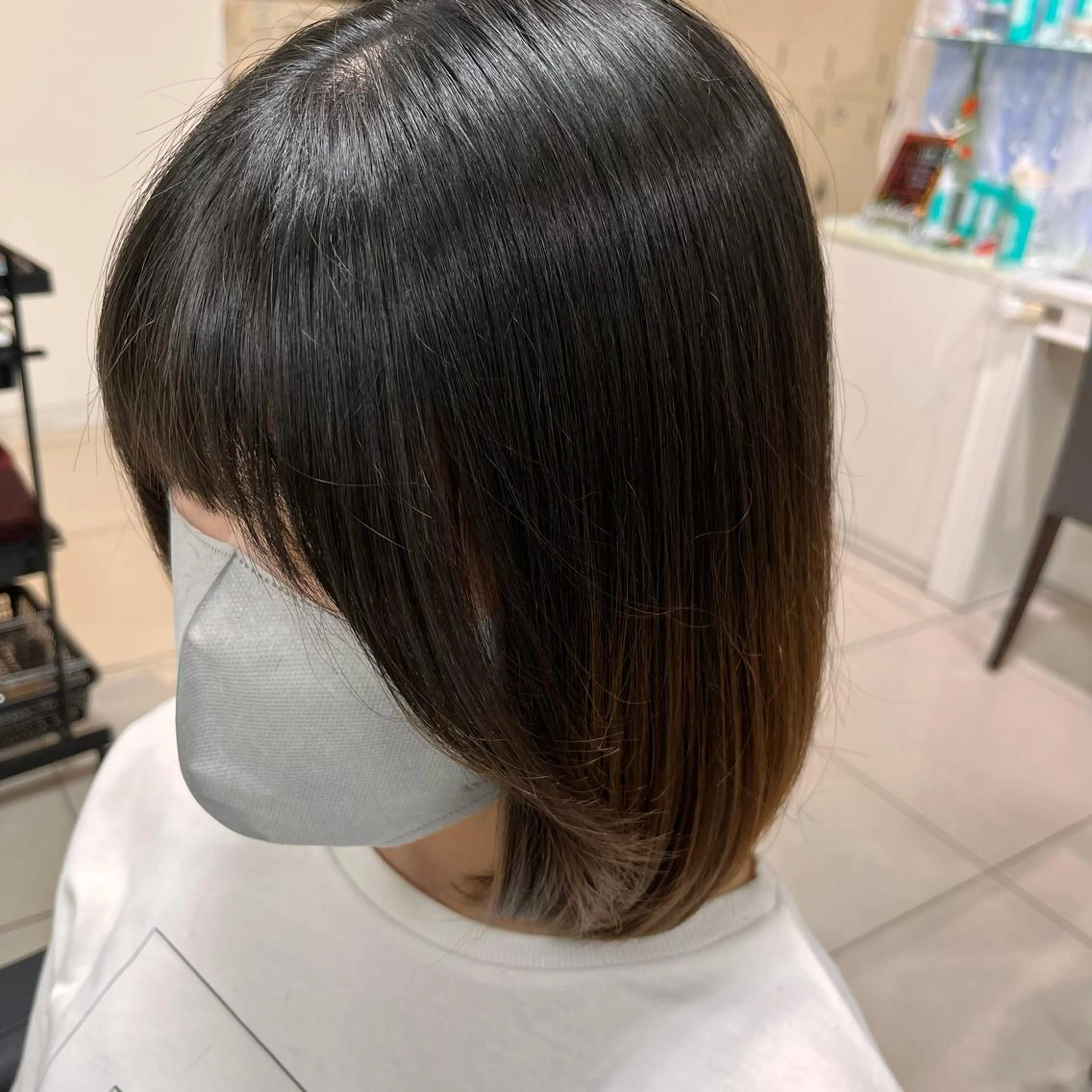 ショート ボブ サイドバング カット 【メンズ縮毛矯正/ Ryokaのヘアスタイル