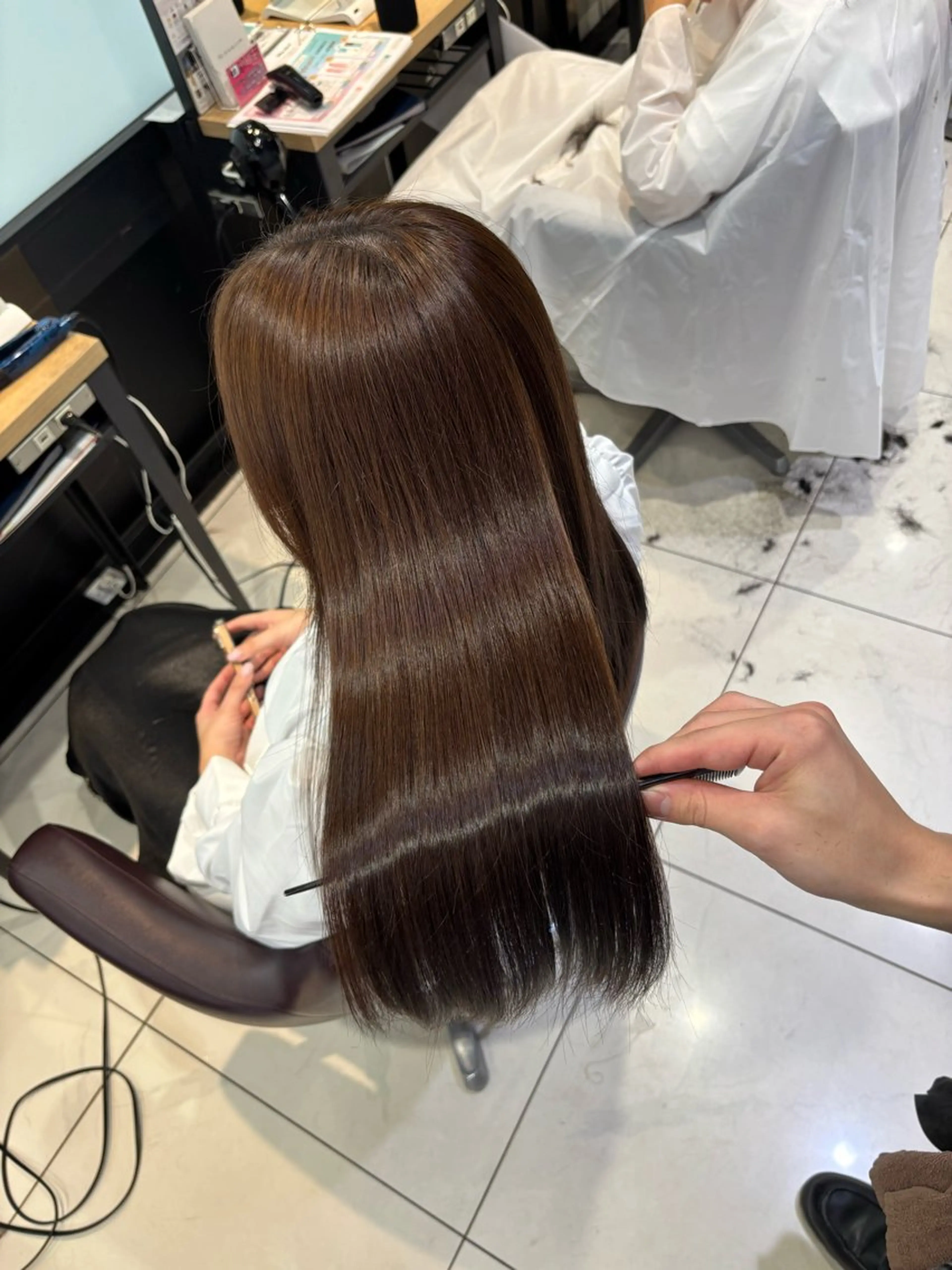 ロング カラー カット ヘアカラー トリートメント 🩵レイヤー✖︎ 髪質改善🩵リョウヤのヘアスタイル