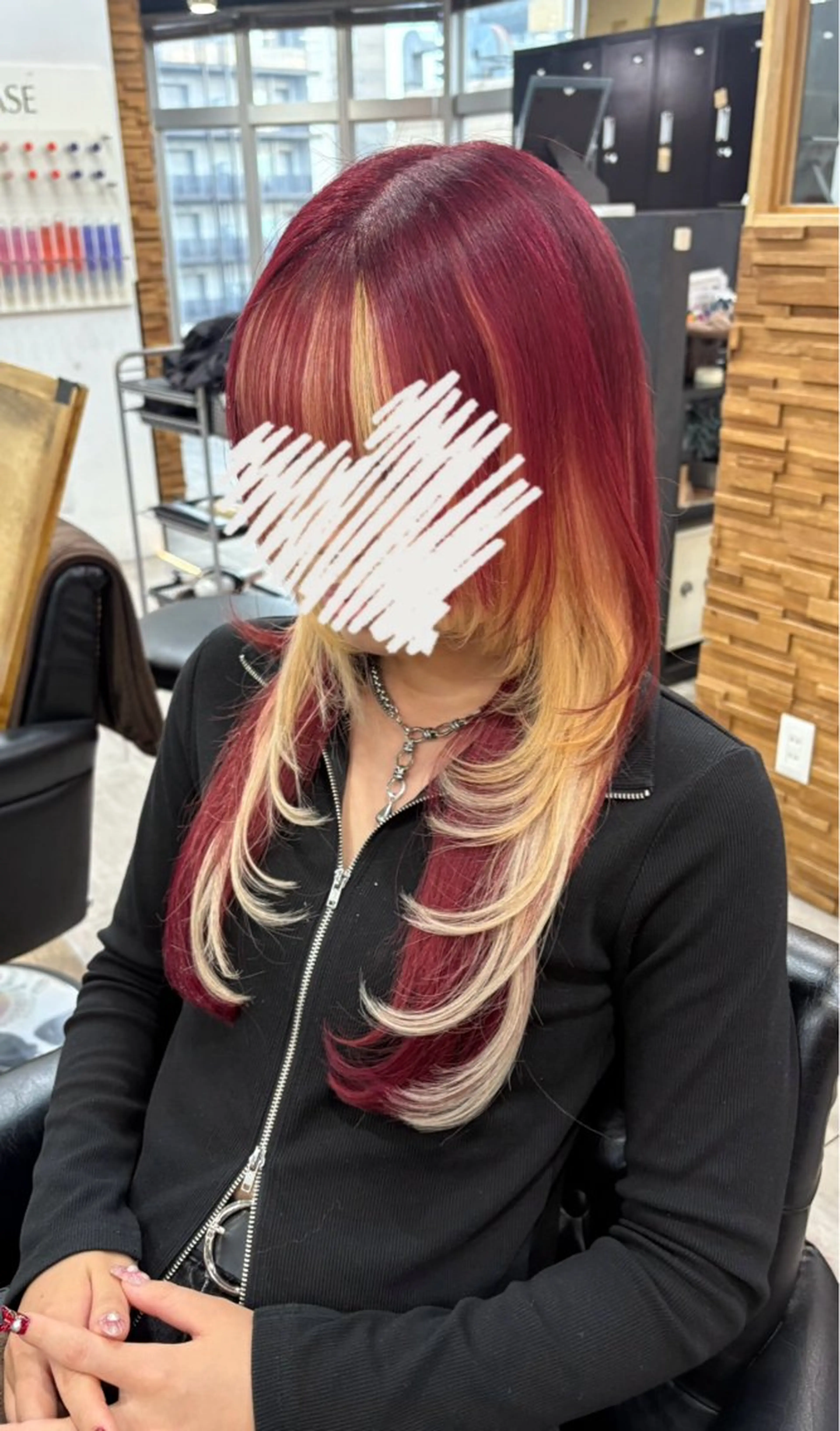 ロング ヘアカラー 横浜lapis amaneのヘアスタイル