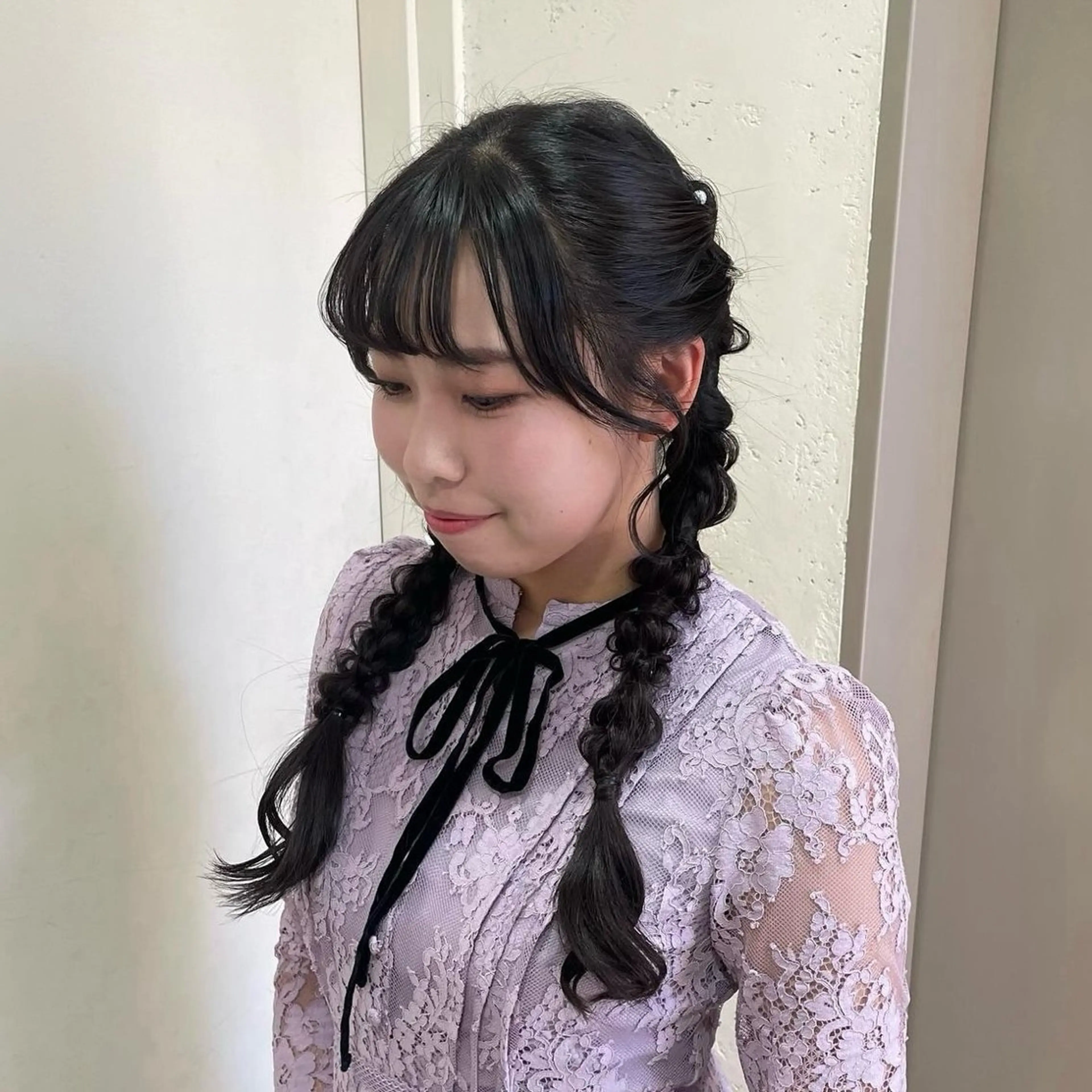 ヘアアレンジ ヘアセット 縮毛矯正ヘアアレンジ 🌸三輪知優🌸のヘアスタイル