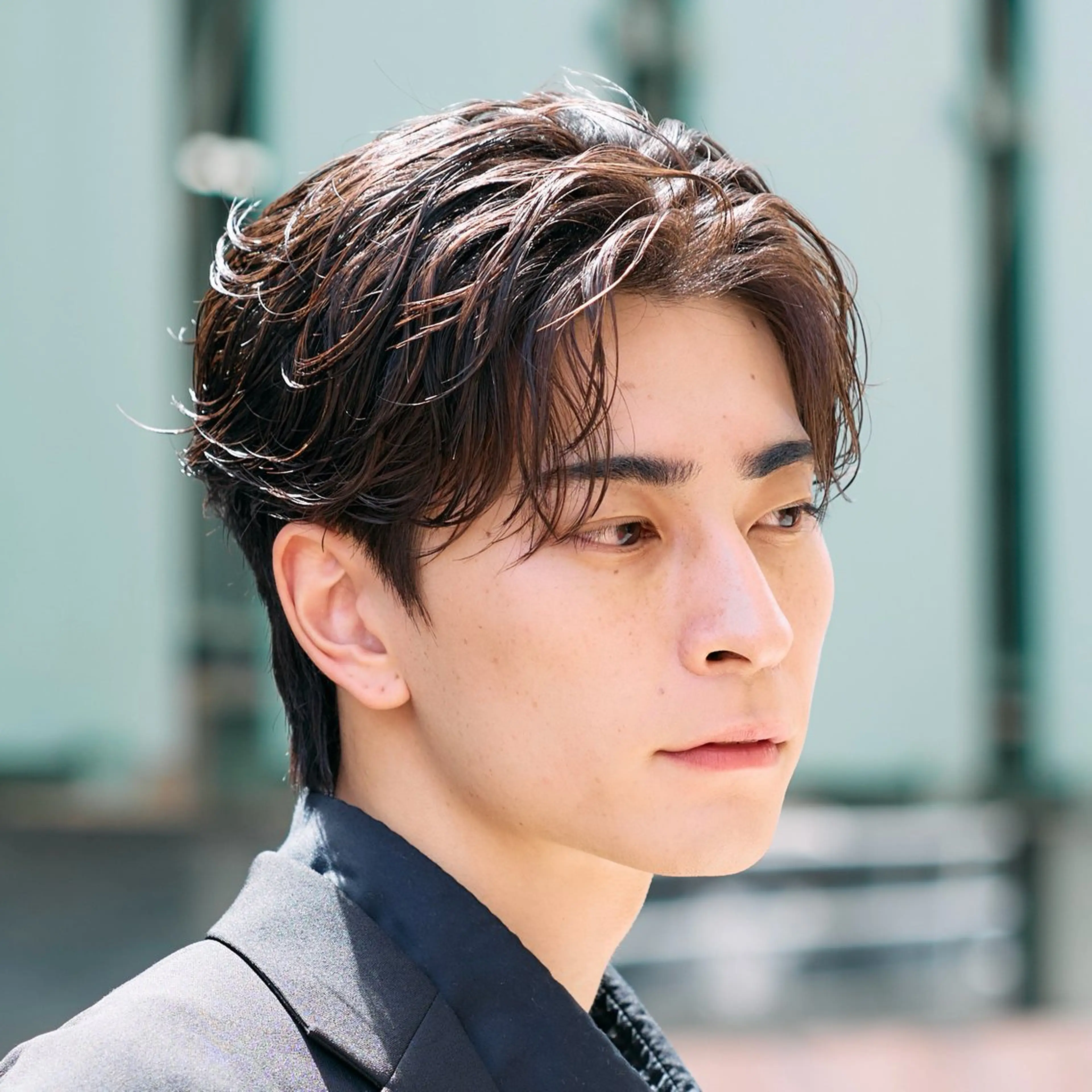 【No.1オーダー👑】メンズカット＋フェザーパーマ＋前処理剤［施術時間120分］［メンズパーマ］の写真