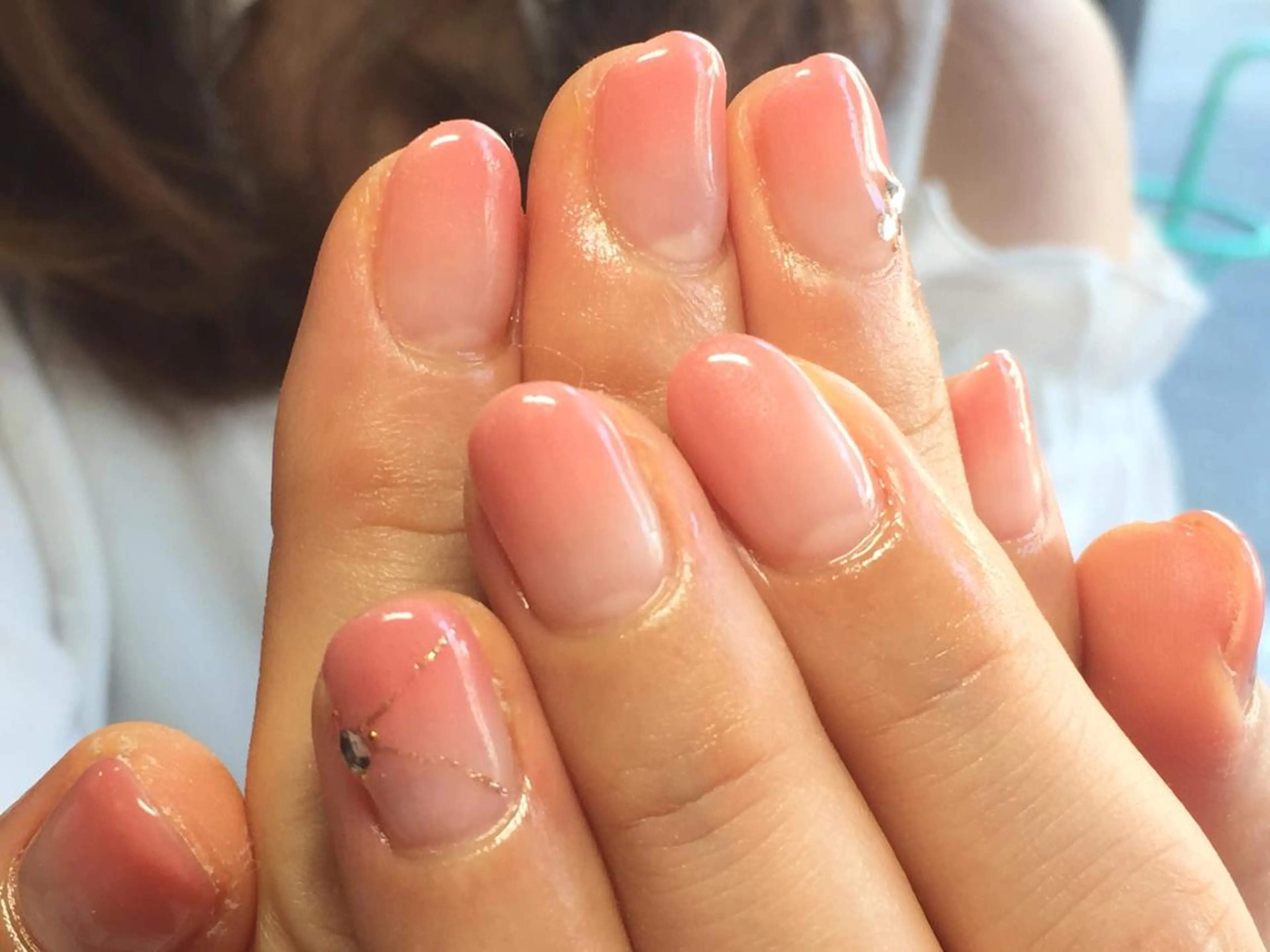 ネイル グラデーション アクア ライズのネイルデザイン