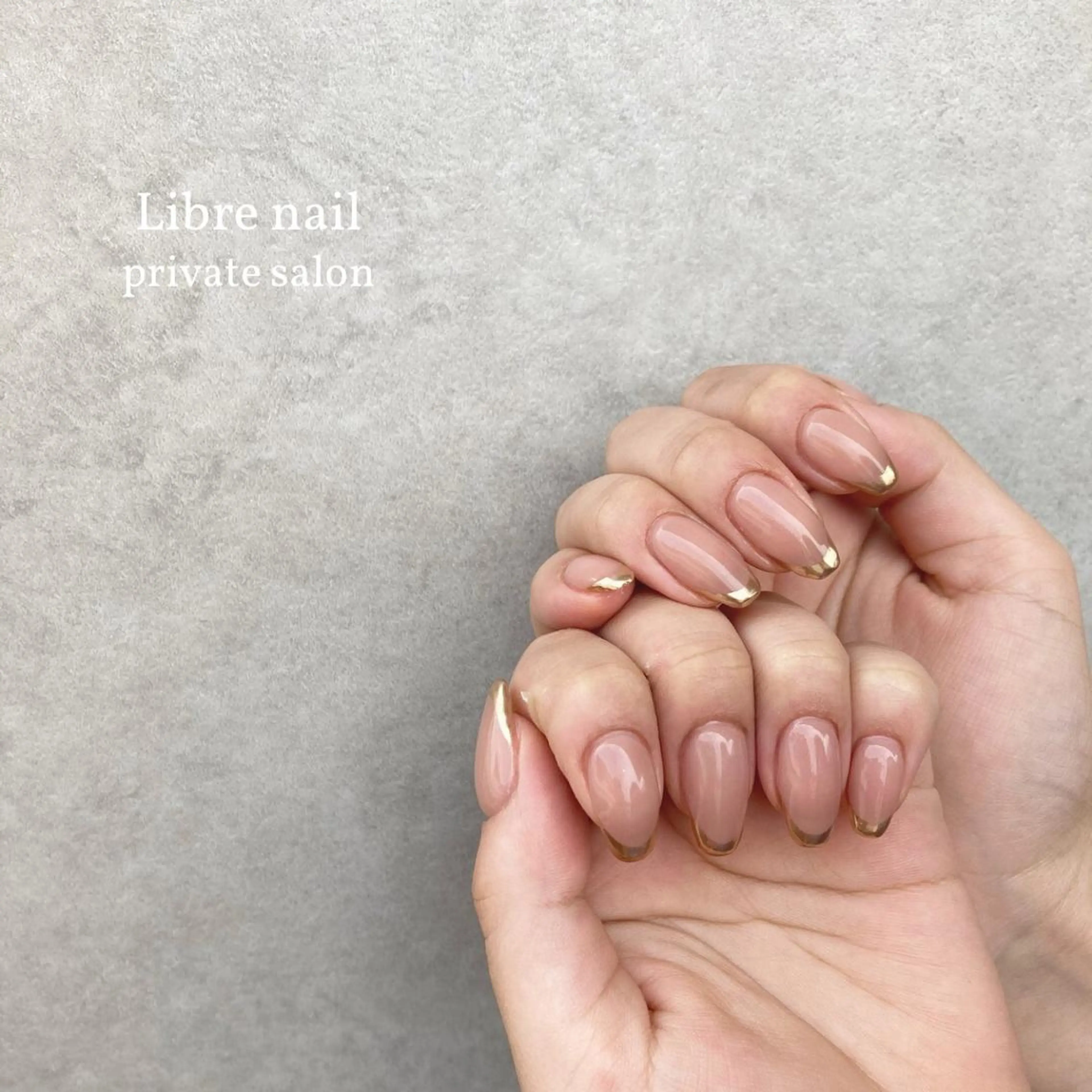 ネイル フレンチネイル ミラーネイル 【Libre】 -ﾘﾌﾞﾚﾈｲﾙ-のネイルデザイン