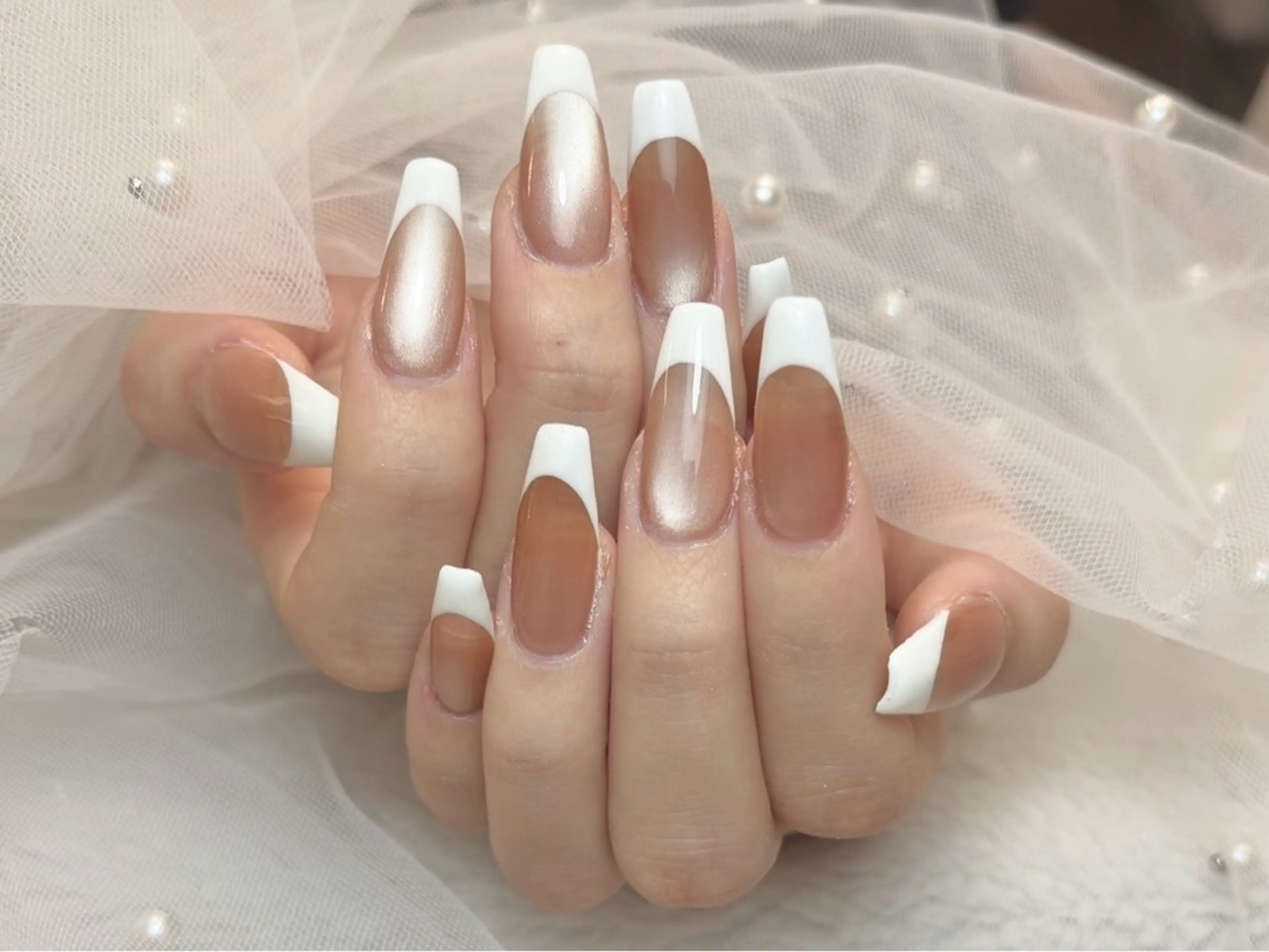 ネイル マグネットネイル ハンドネイル ハンドケア R1🎀Nail💕 池袋東口店のネイルデザイン