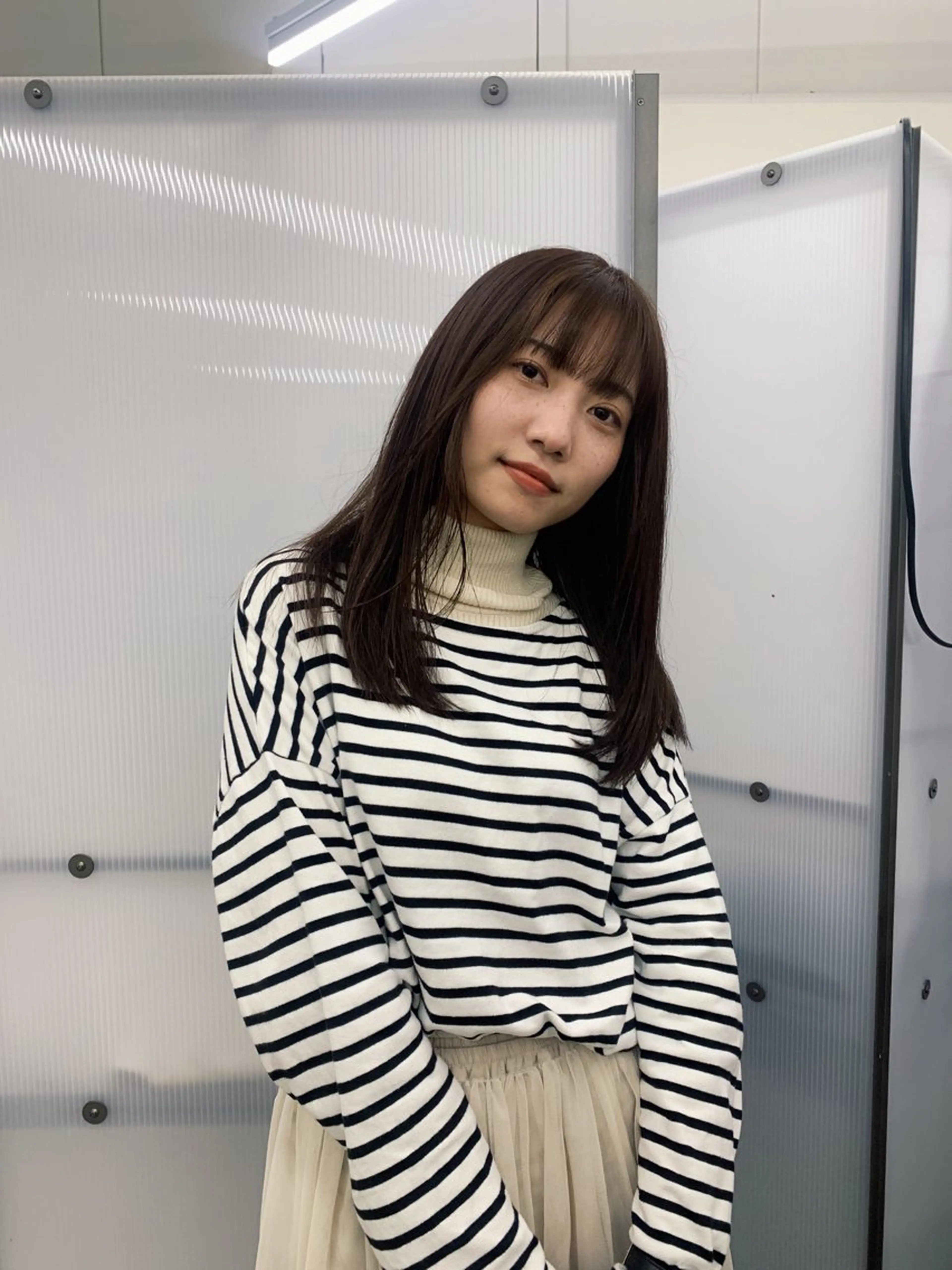 セミロング カラー ブラウンカラー レイヤーカット カット ヘアカラー PAIR DAISUKEのヘアスタイル