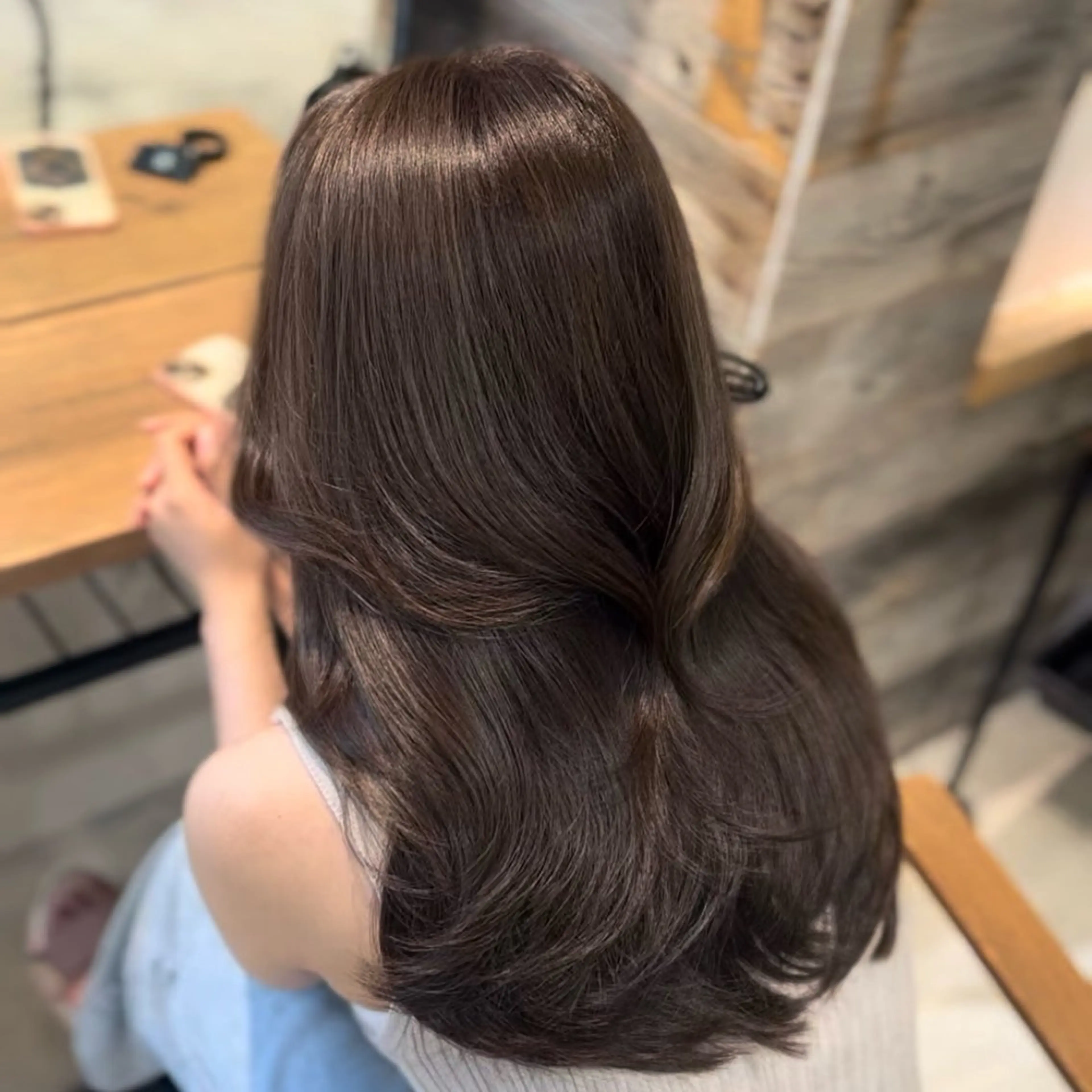 ロング カラー カット ヘアカラー トリートメント IVY所属・髪質改善/韓国ヘア 顔まわり特化yutoのヘアスタイル