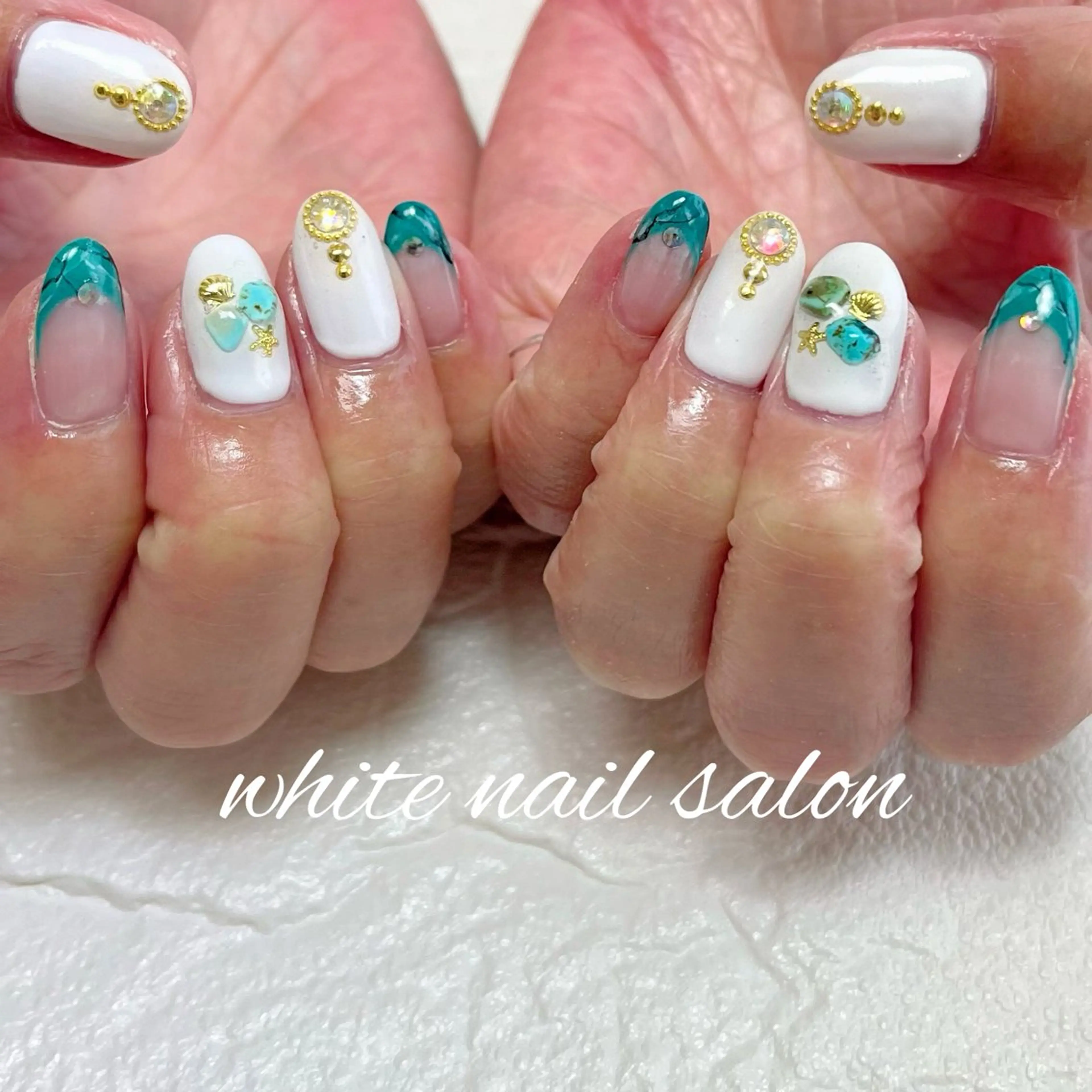 ネイル ラメ(グリッター) ハンドネイル white nail salonのネイルデザイン