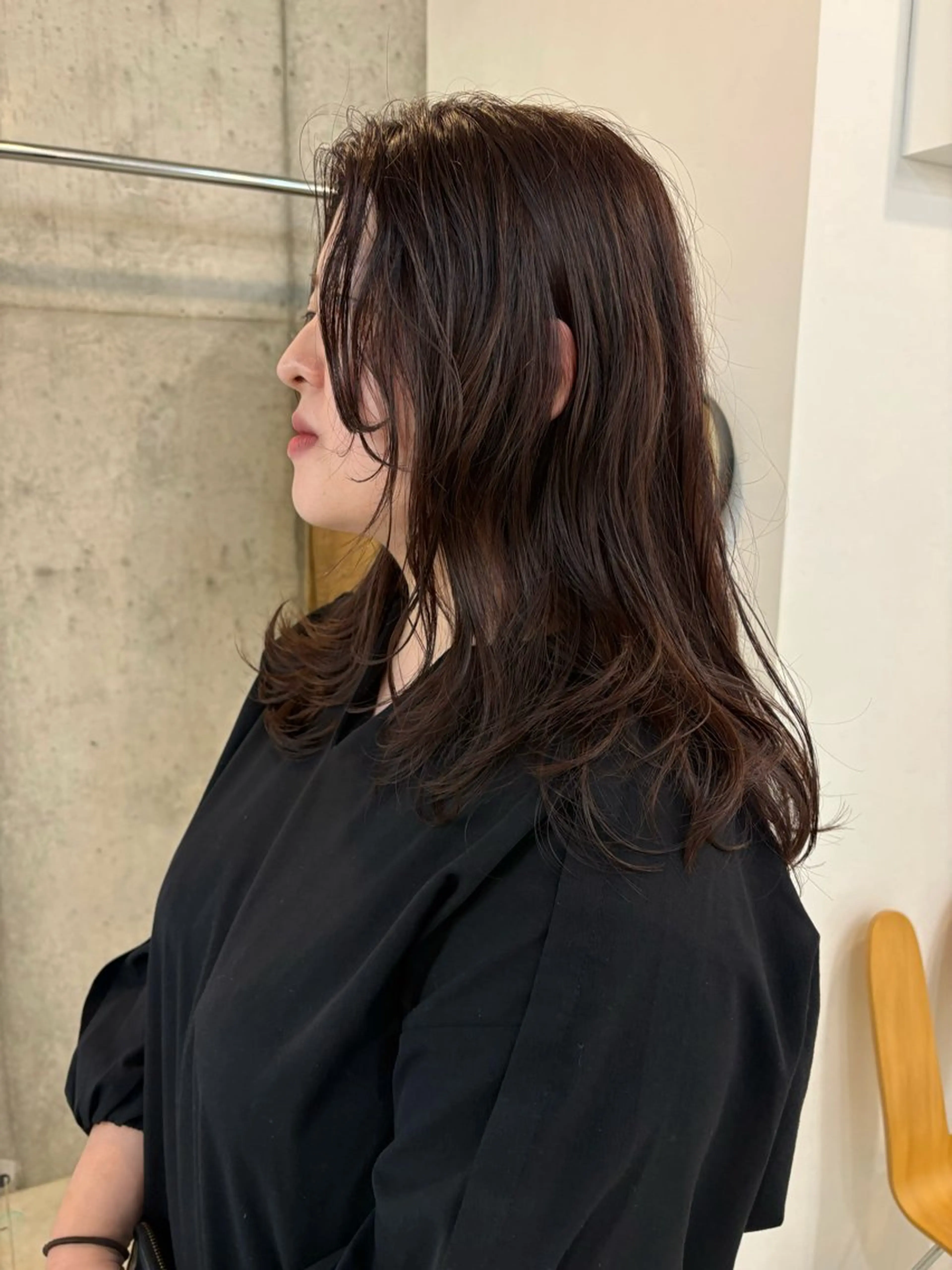 セミロング カラー カット ヘアカラー eri kinjoのヘアスタイル