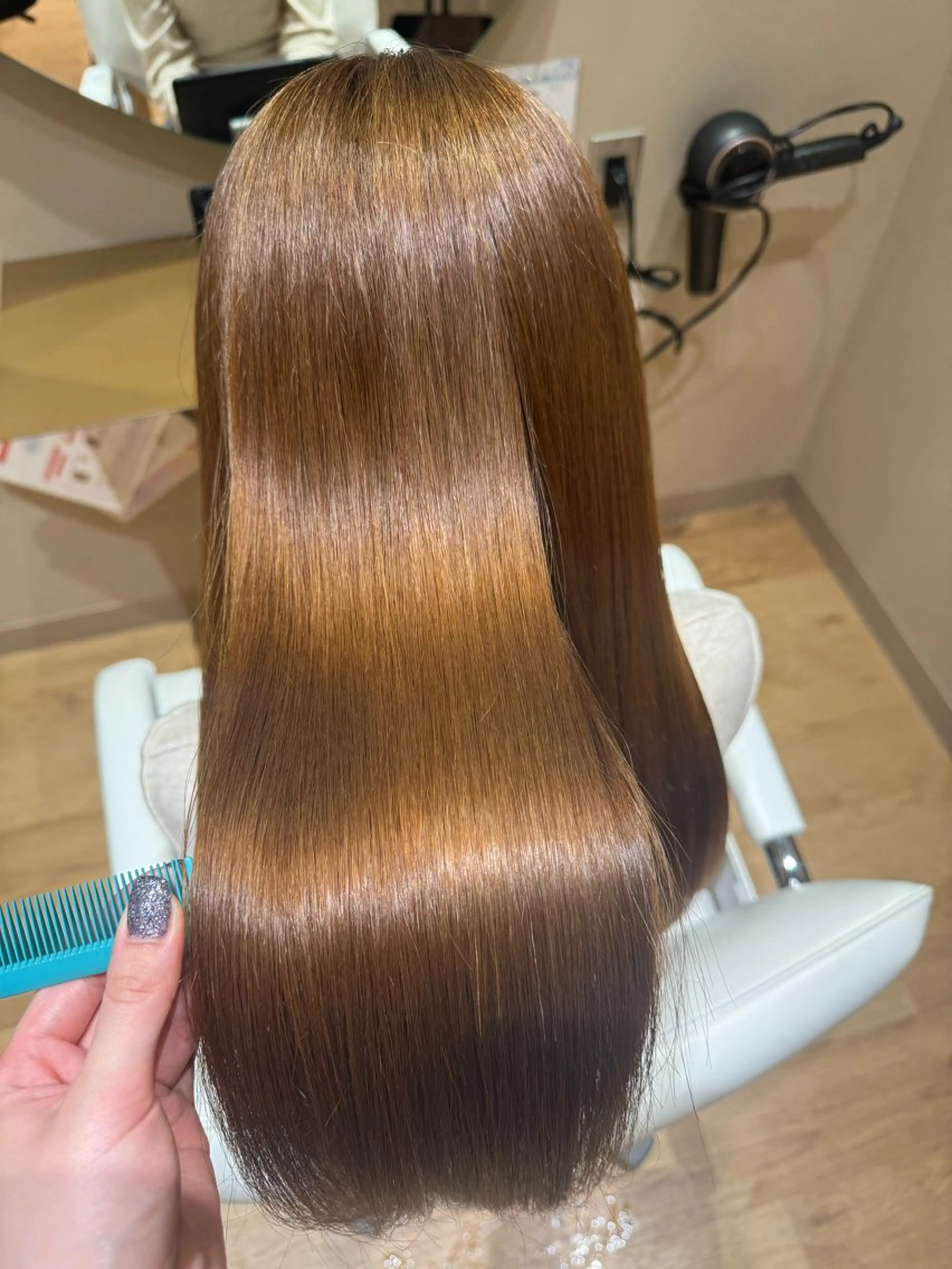 ロング 黒島優香🦋 /縮毛矯正/髪質改善のヘアスタイル