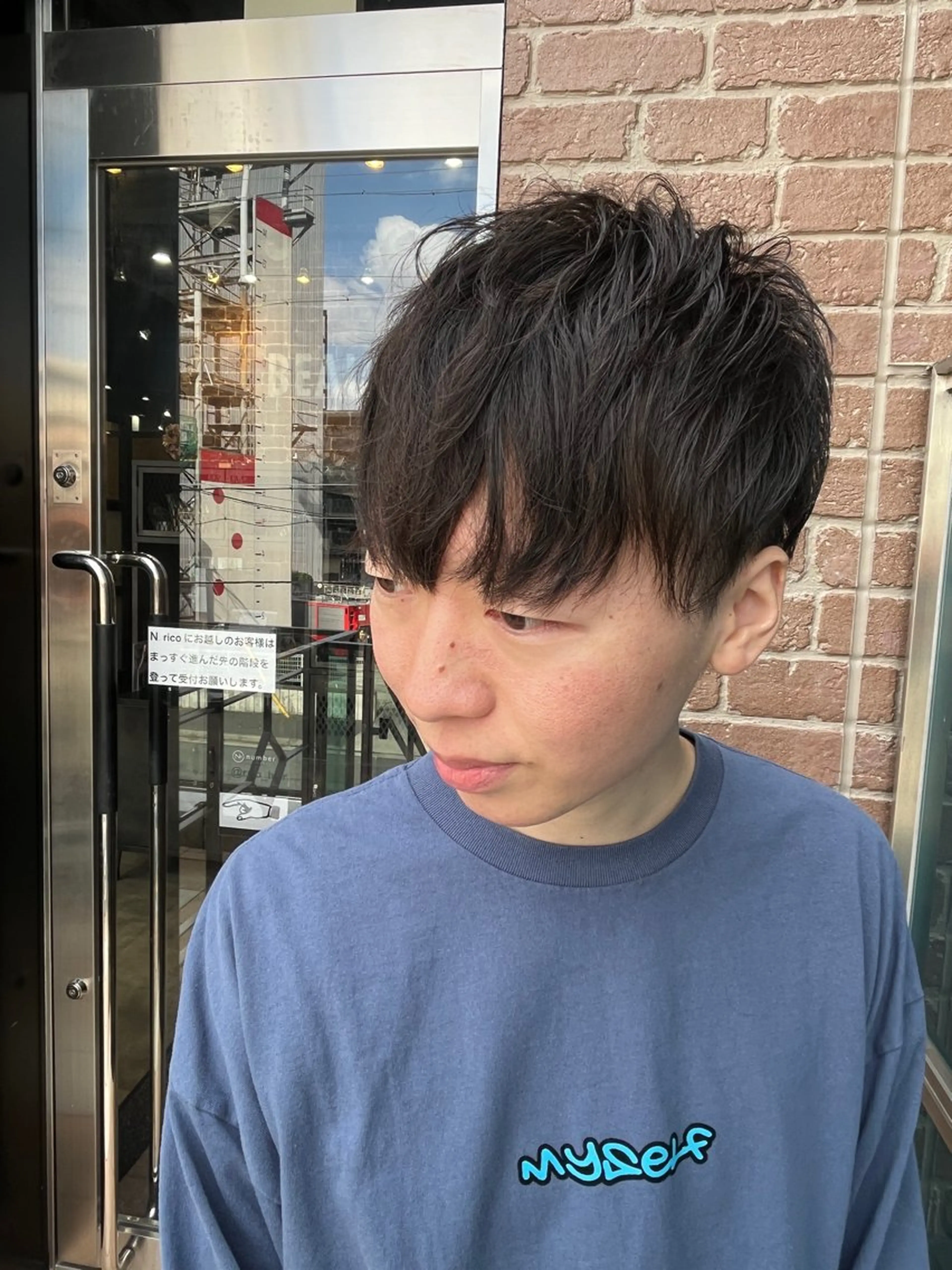 ショート カラー メンズ ヘッドスパ 久木原 ゆりのヘアスタイル