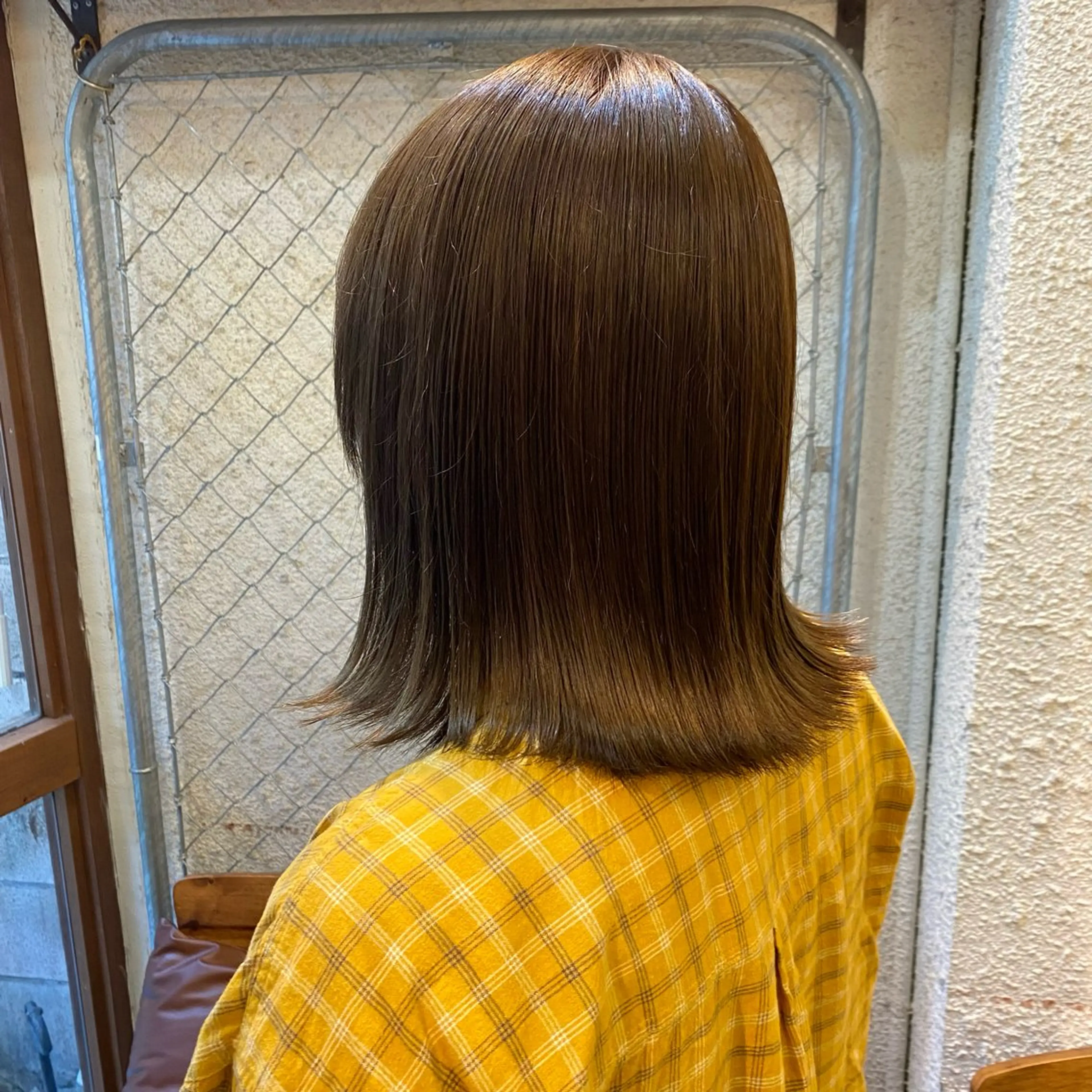 セミロング カラー ブラウンカラー オリーブブラウン ヘアカラー 縮毛矯正 トリートメント 暖色艶color / ボブ🦩Rioのヘアスタイル