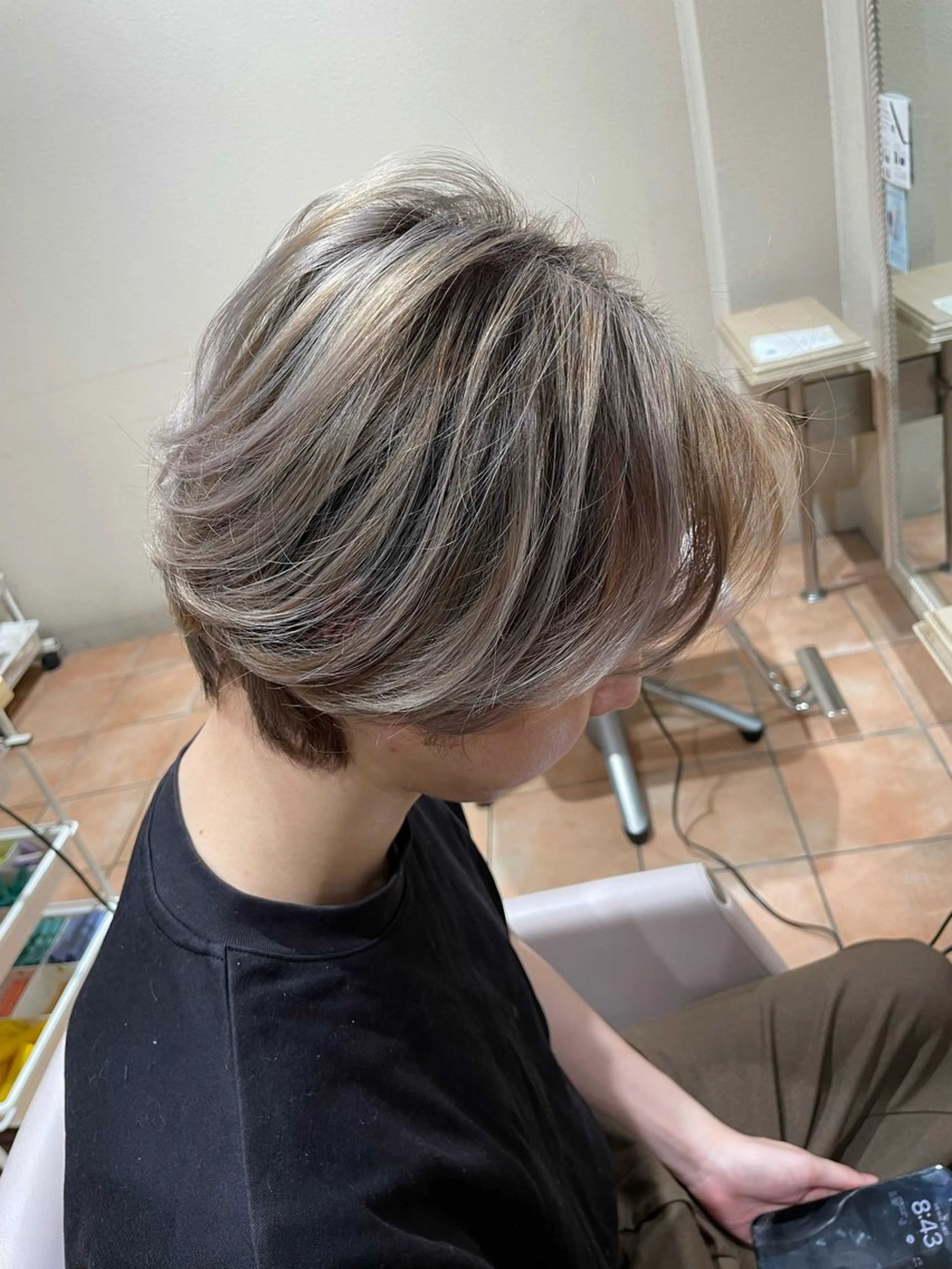 カラー メンズ めぞんどぼーて REINAのヘアスタイル