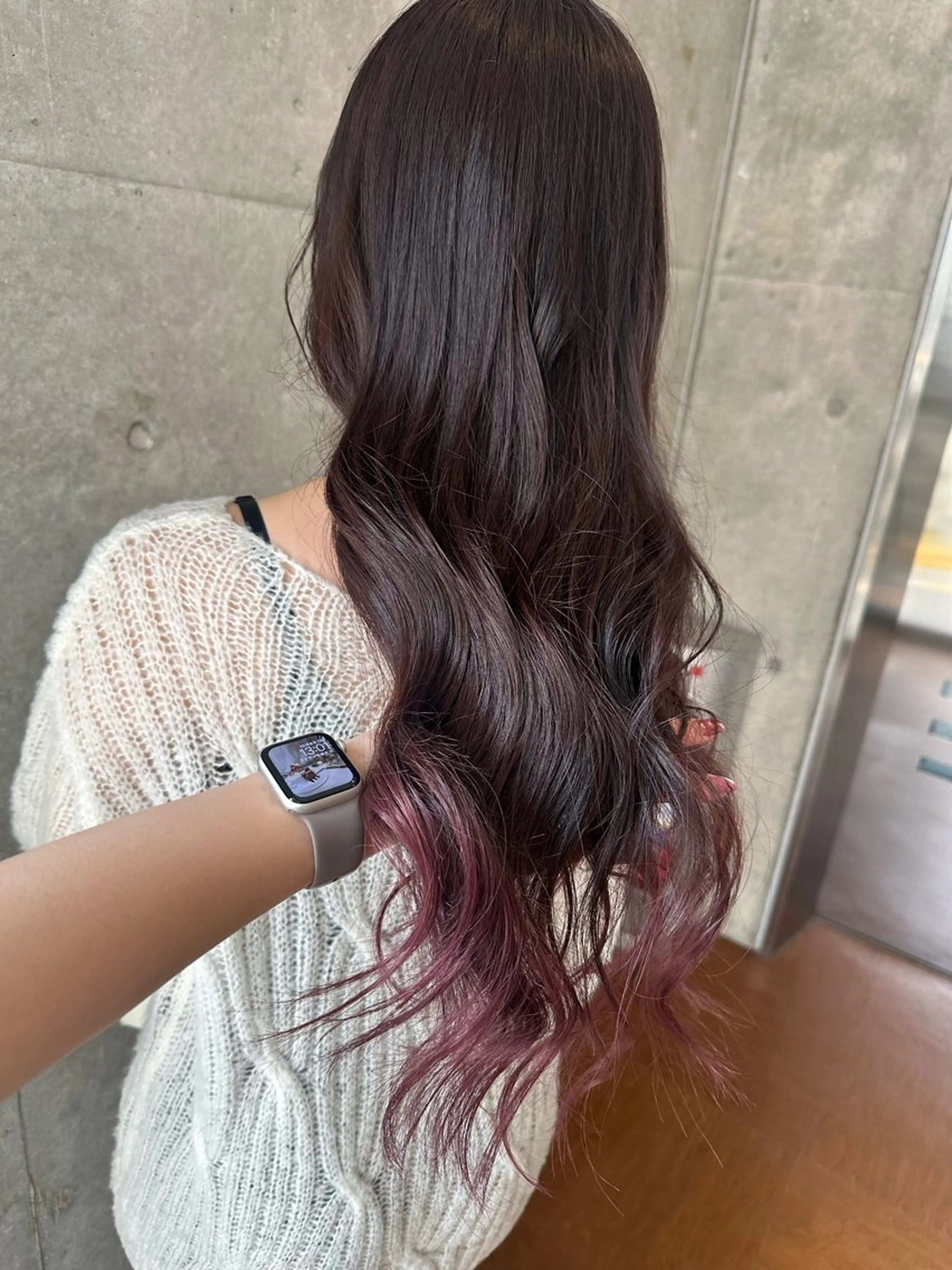 ミディアム ︎🤎W color MIYU‎🤎のヘアスタイル