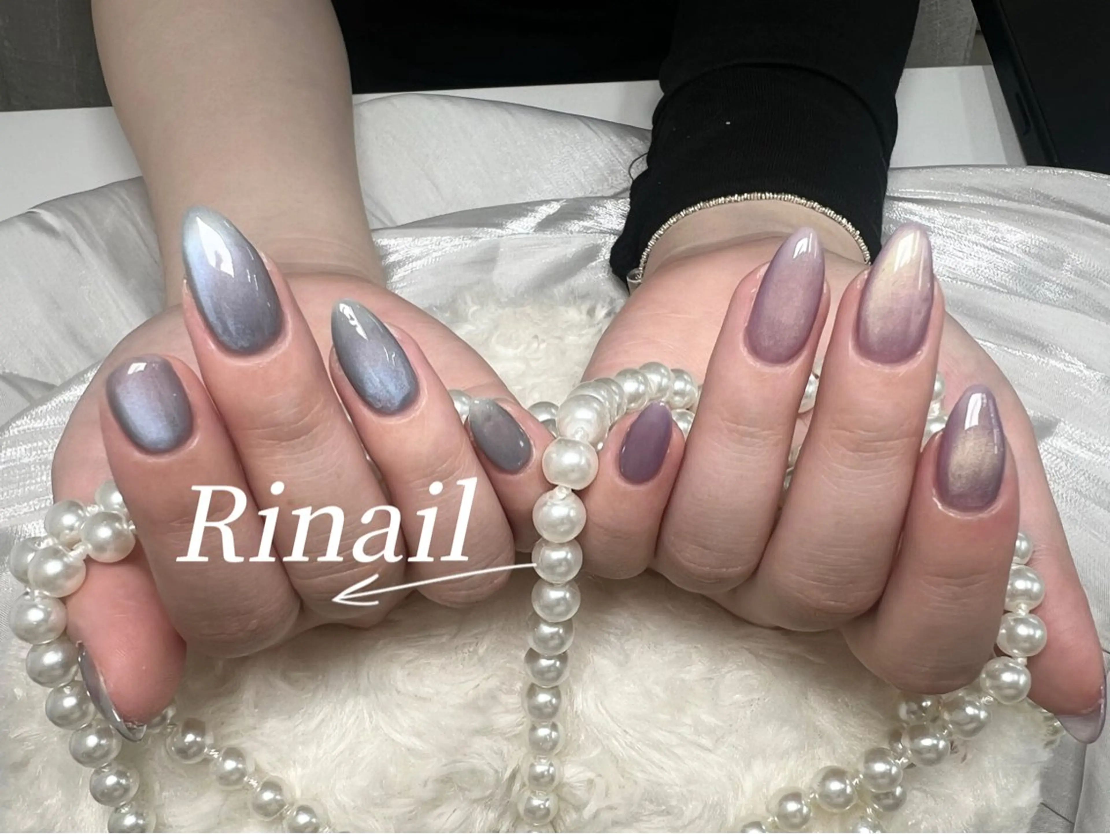 パーマ ニュアンスパーマ ハンドネイル フットネイル ハンドケア YK Rinのネイルデザイン