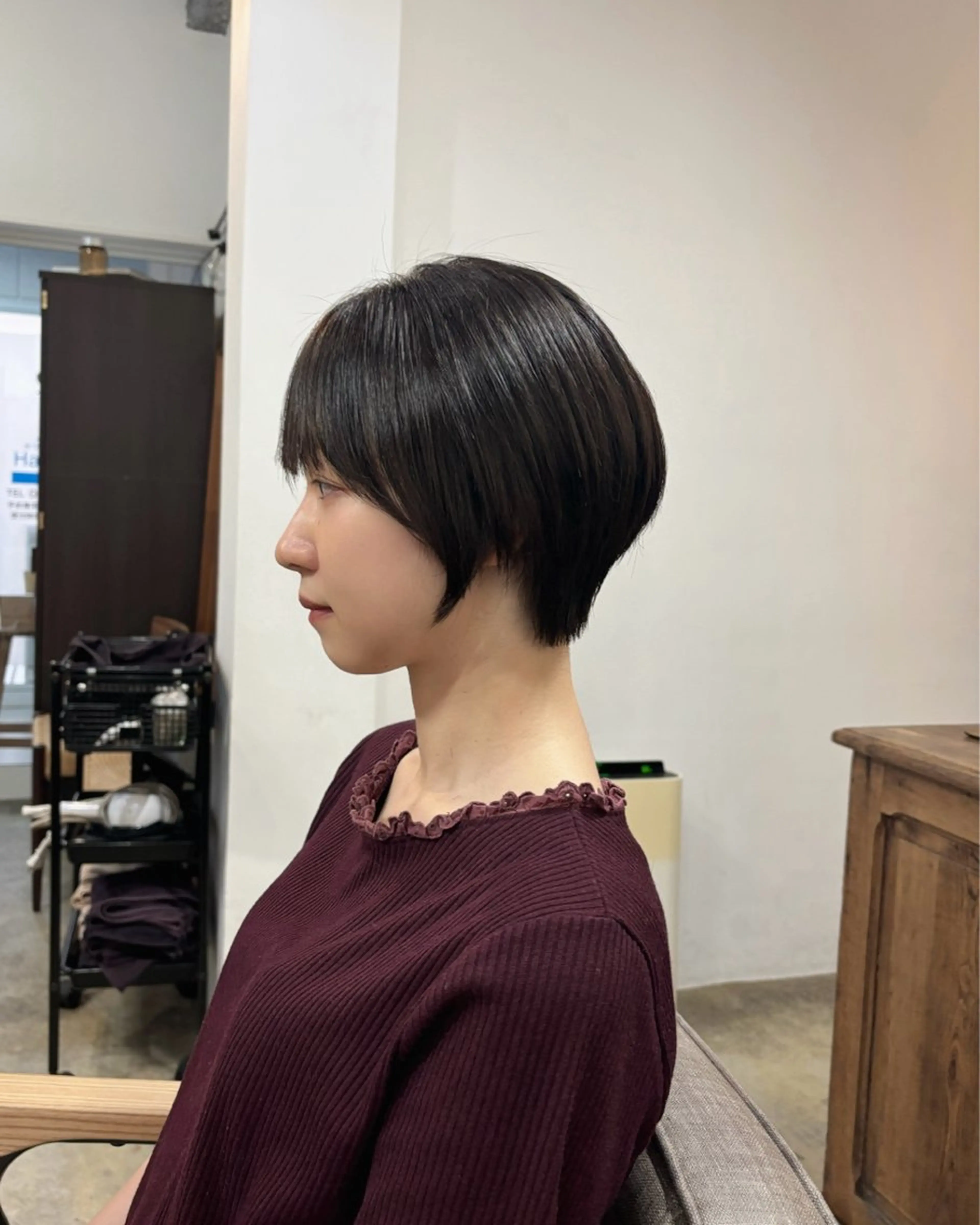ショート ショートヘア カット ヘアカラー トリートメント 【韓国レイヤー特化 ハッシュカット】のヘアスタイル