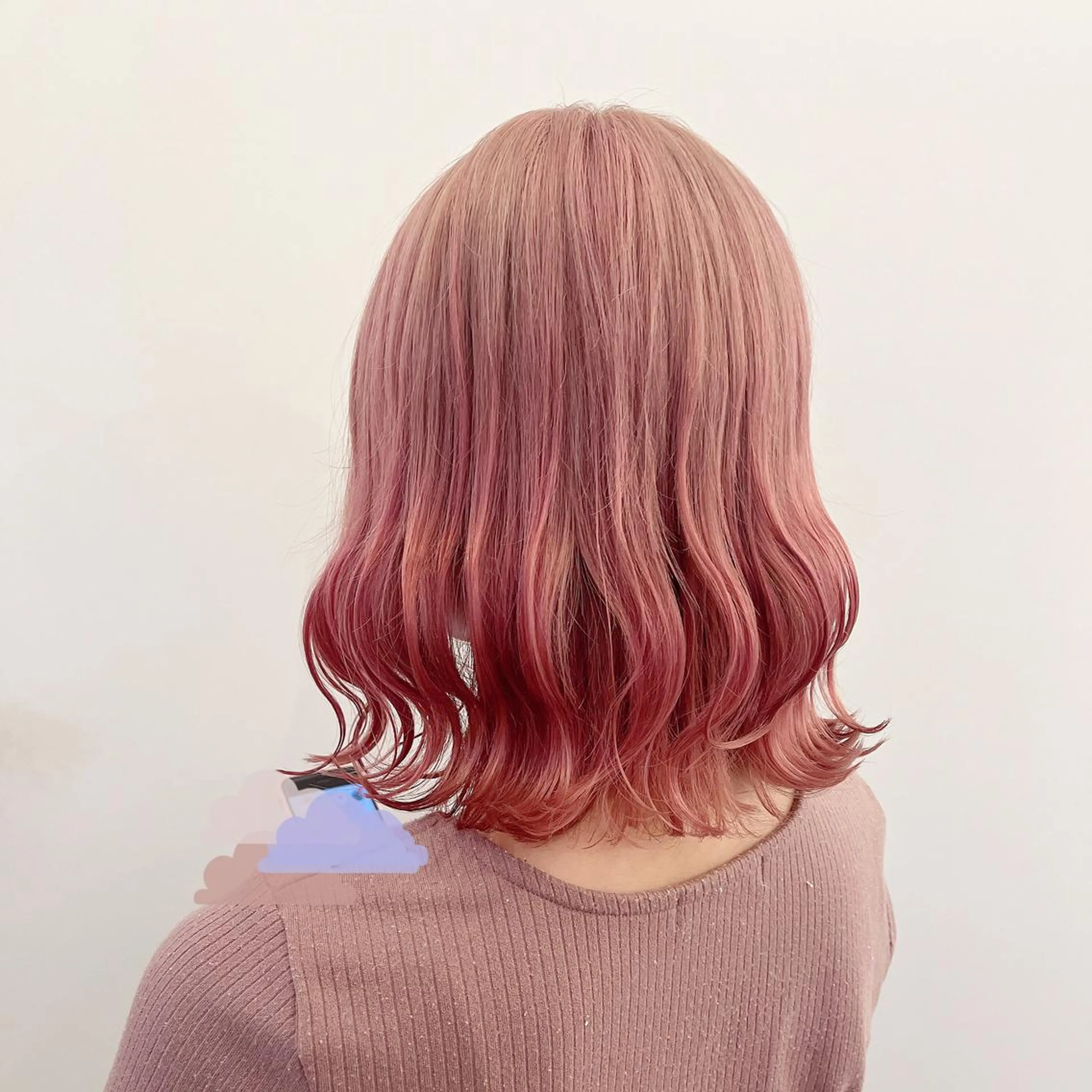 ミディアム カラー ブリーチ カット ヘアカラー トリートメント 🌷お洒落推しカラー moe🐰🌷のヘアスタイル