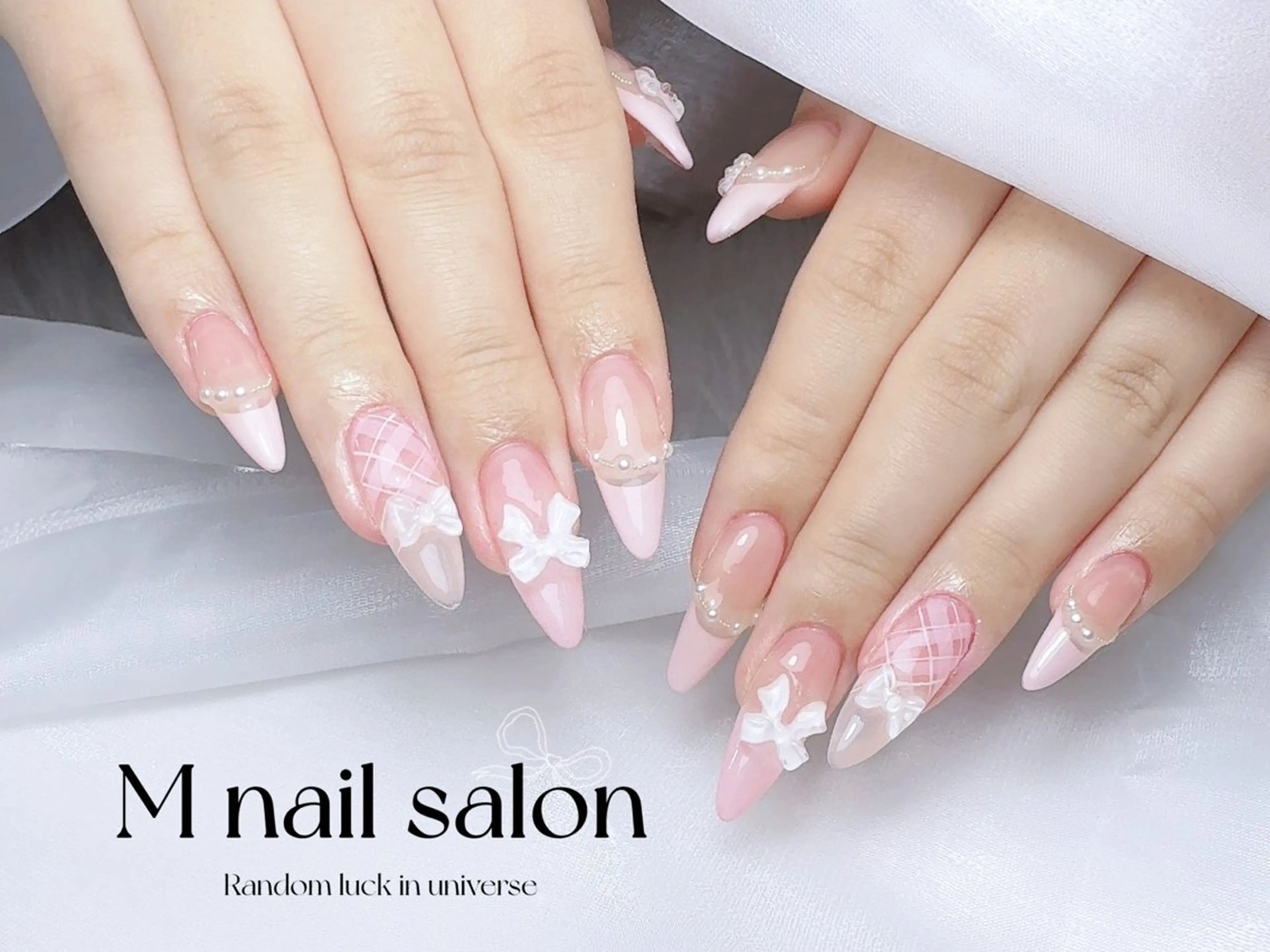 ネイル ハンドネイル M🌷nail 長さだし専門店のネイルデザイン