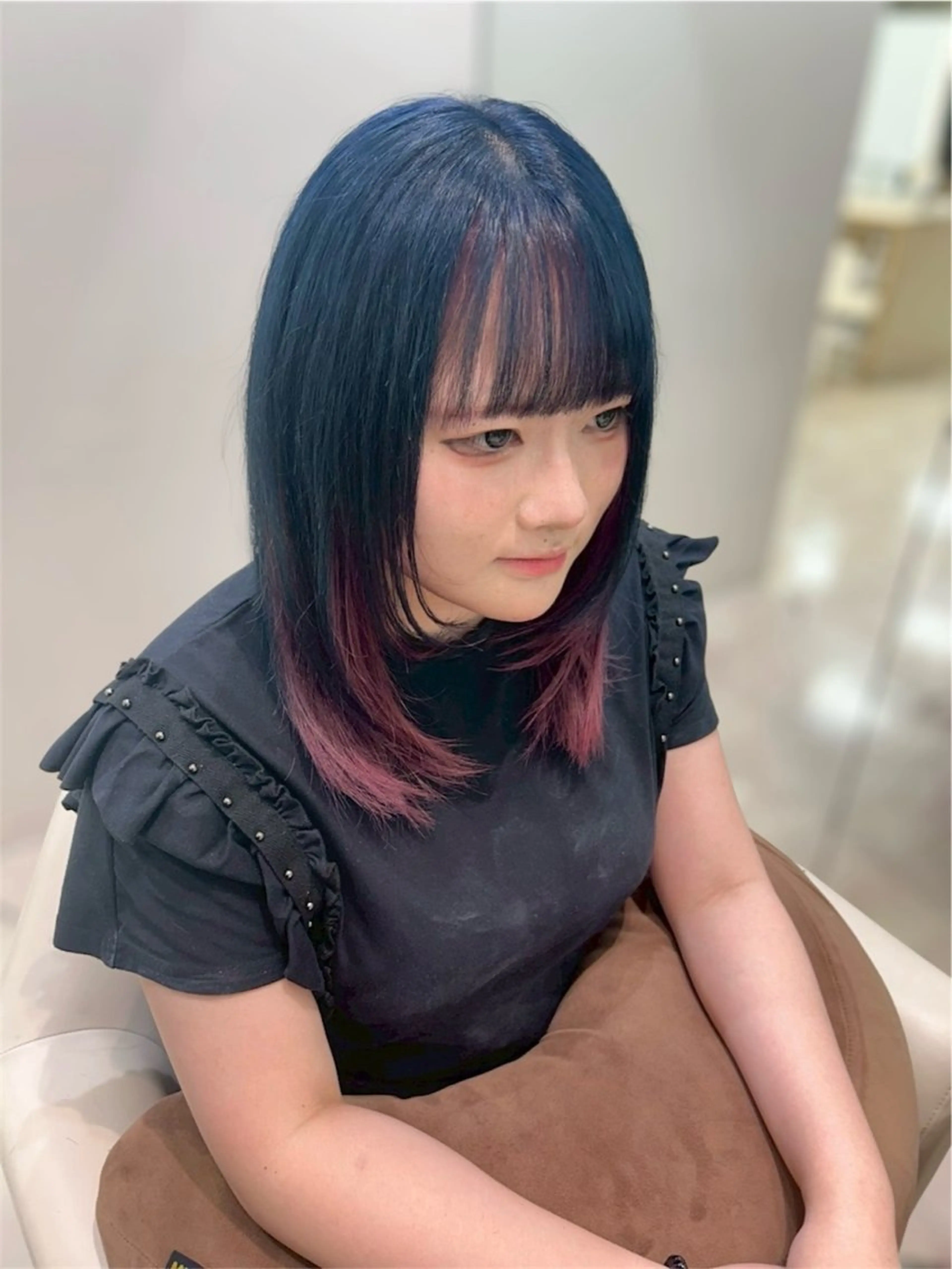 ミディアム カラー ヘアアレンジ 🍒KIKUCHI KANAE🍒のヘアスタイル