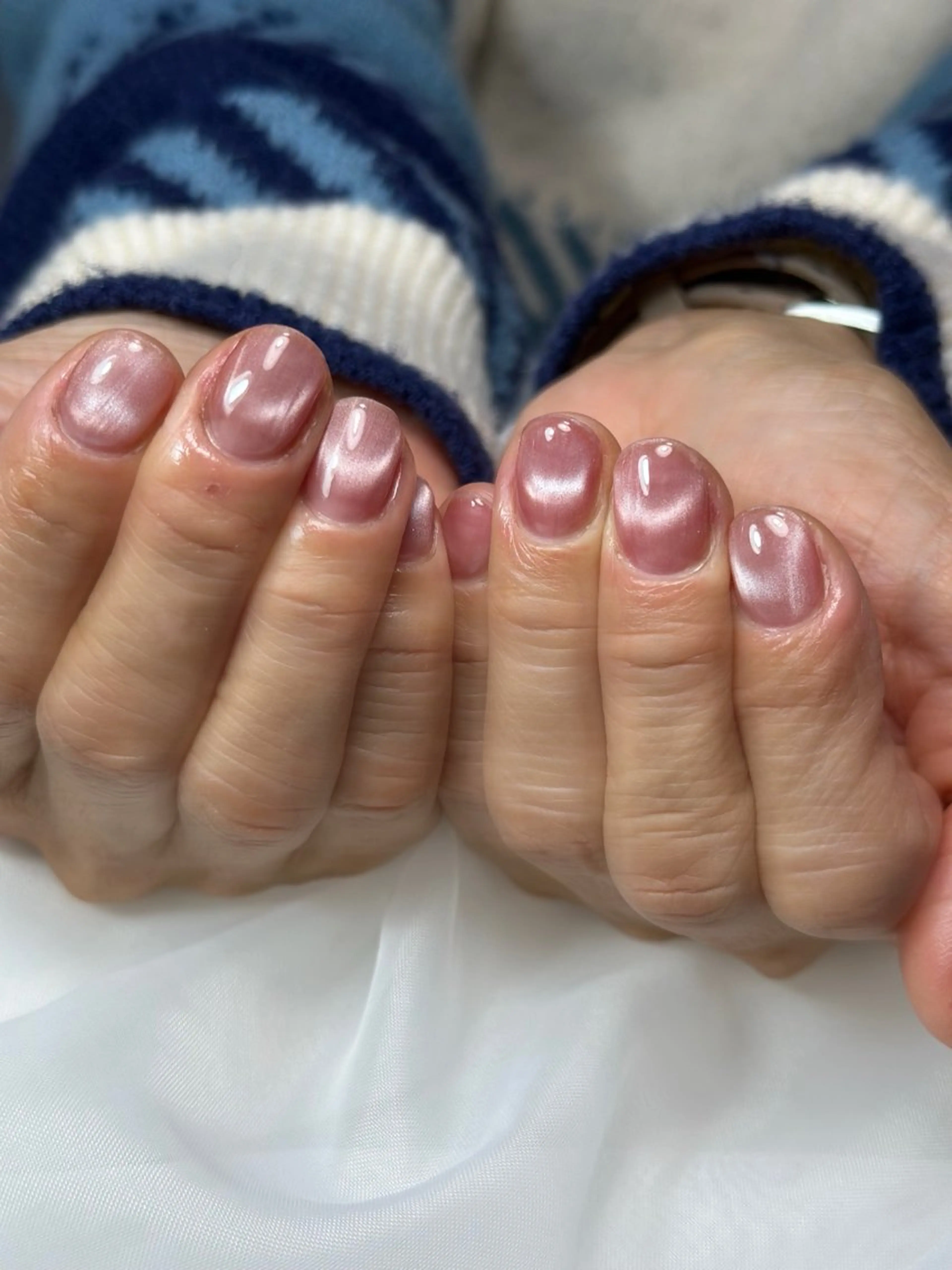 オフありワンカラーネイルの写真