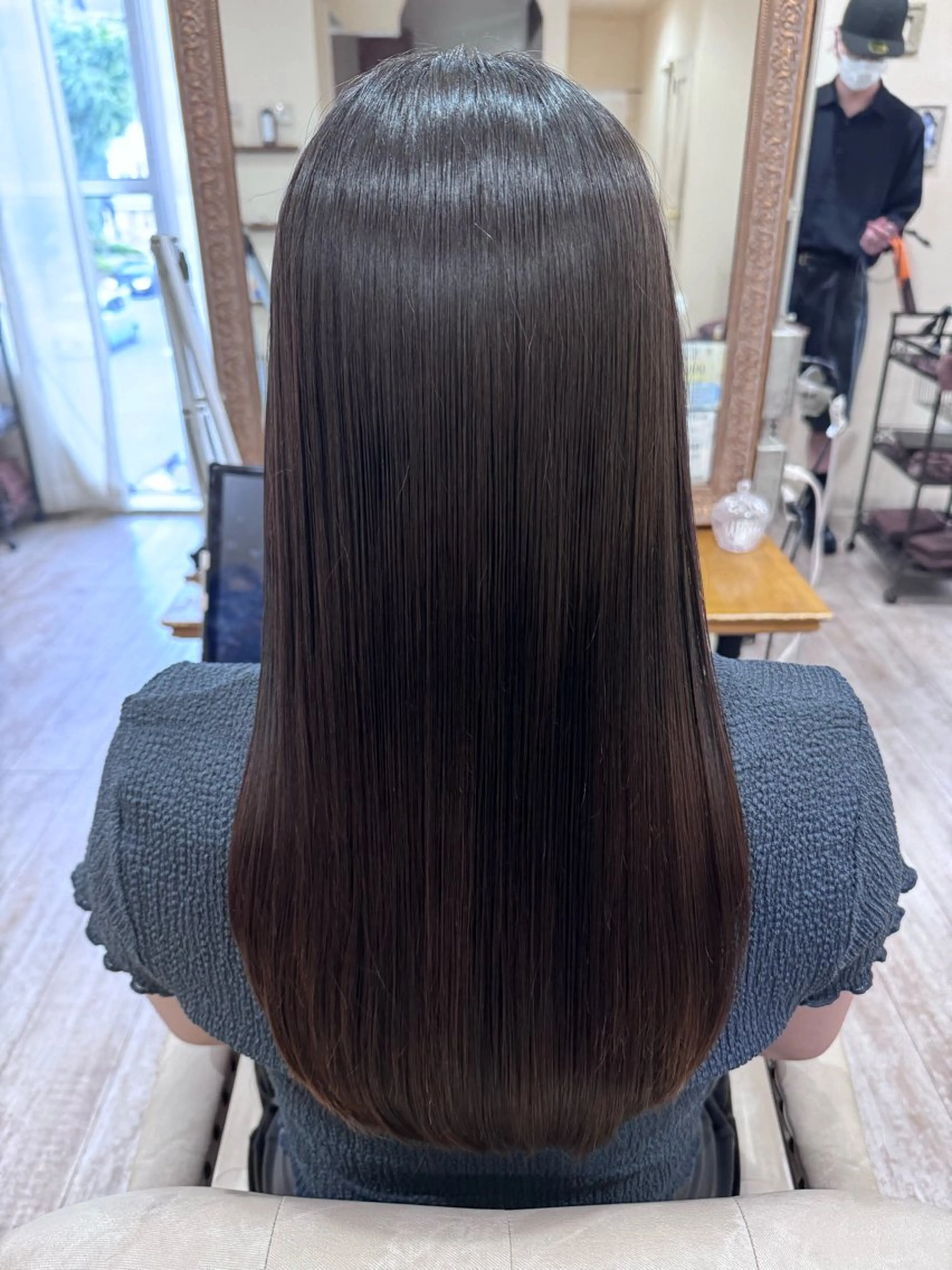 ロング カラー 髪質改善 レイヤーカット カット ヘアカラー 縮毛矯正 トリートメント 新越谷noble店長 松本拓也▶◀*.のヘアスタイル