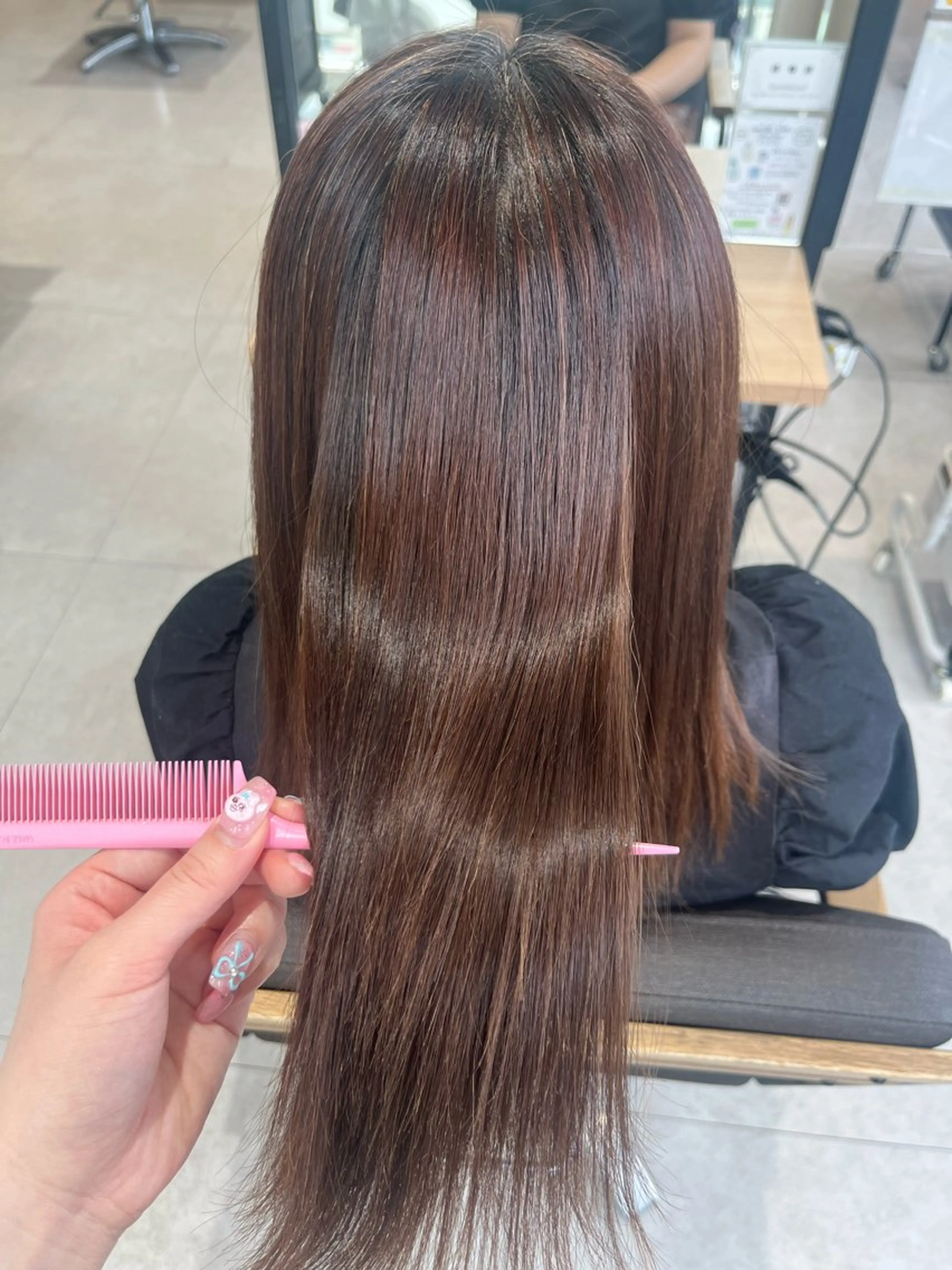 ロング 縮毛矯正 🎀 miki / レイヤーカット 🎀のヘアスタイル