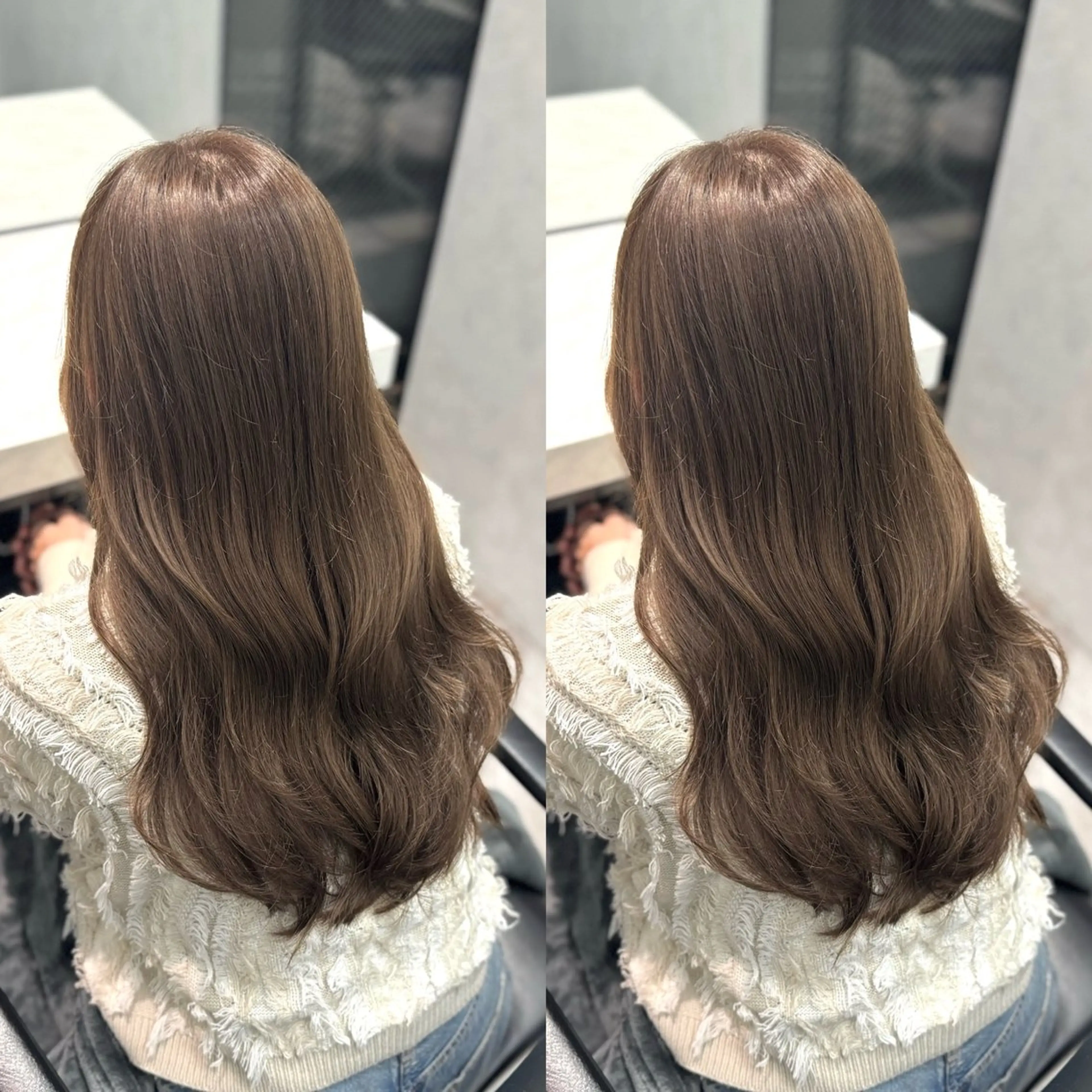 ロング ヘアカラー トリートメント 🌟透明感カラー 🌟松岡勇輝のヘアスタイル