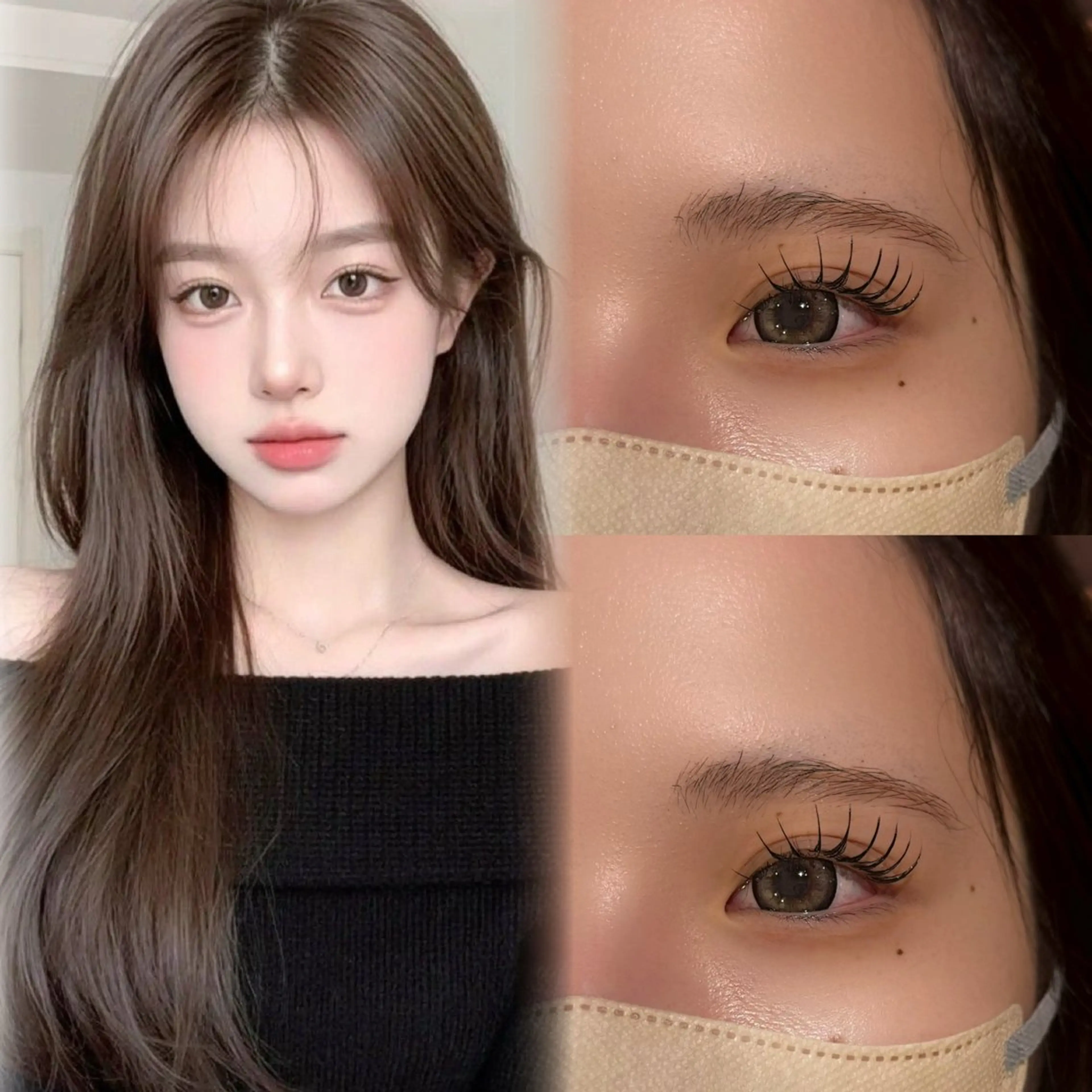 ナチュラルお目元にしたい方【マツエク100本】⸜🌷⸝フラットラッシュ⸜🌷⸝《他店オフ込み!!》の写真