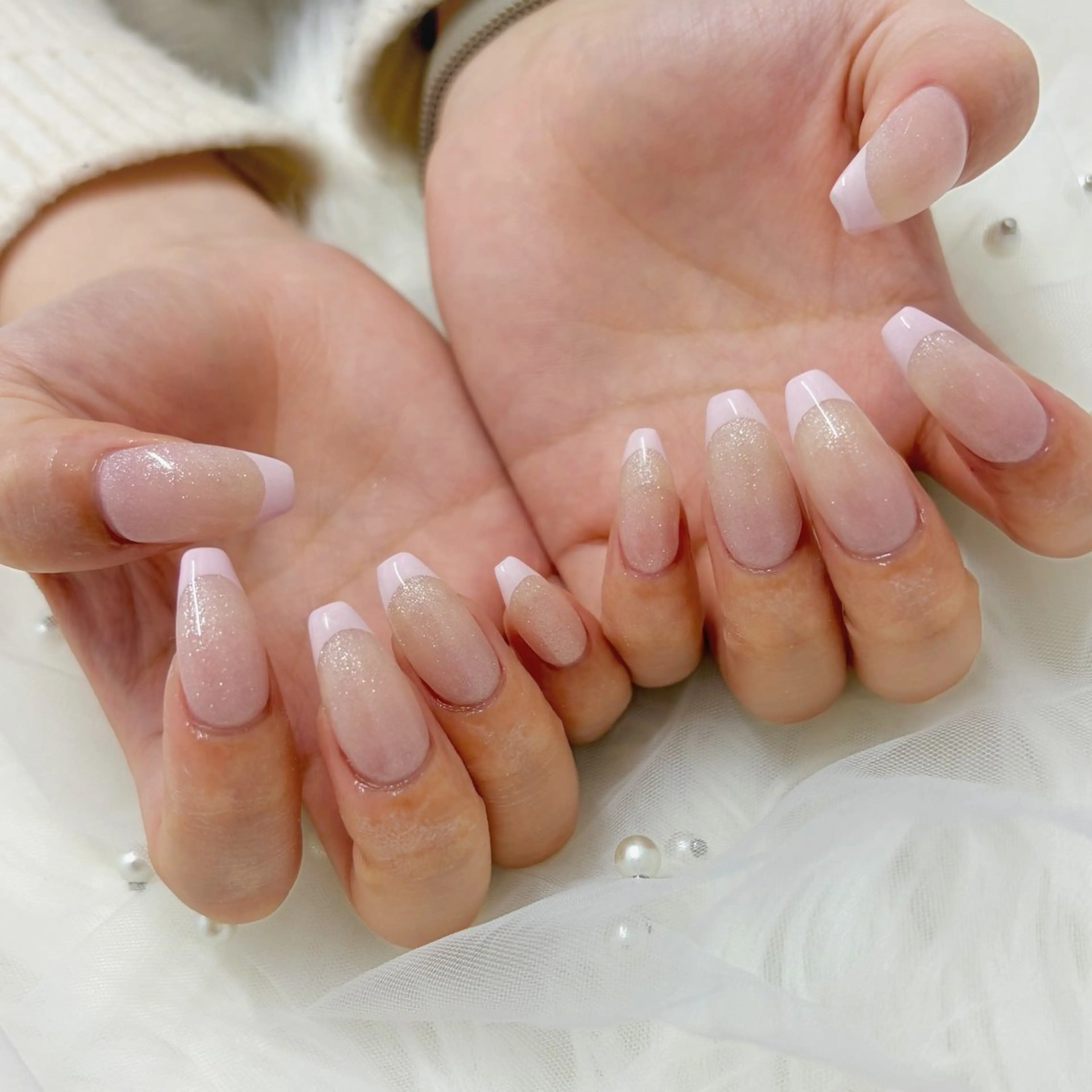 ネイル フレンチネイル ハンドネイル y's beauty 梅田店のネイルデザイン