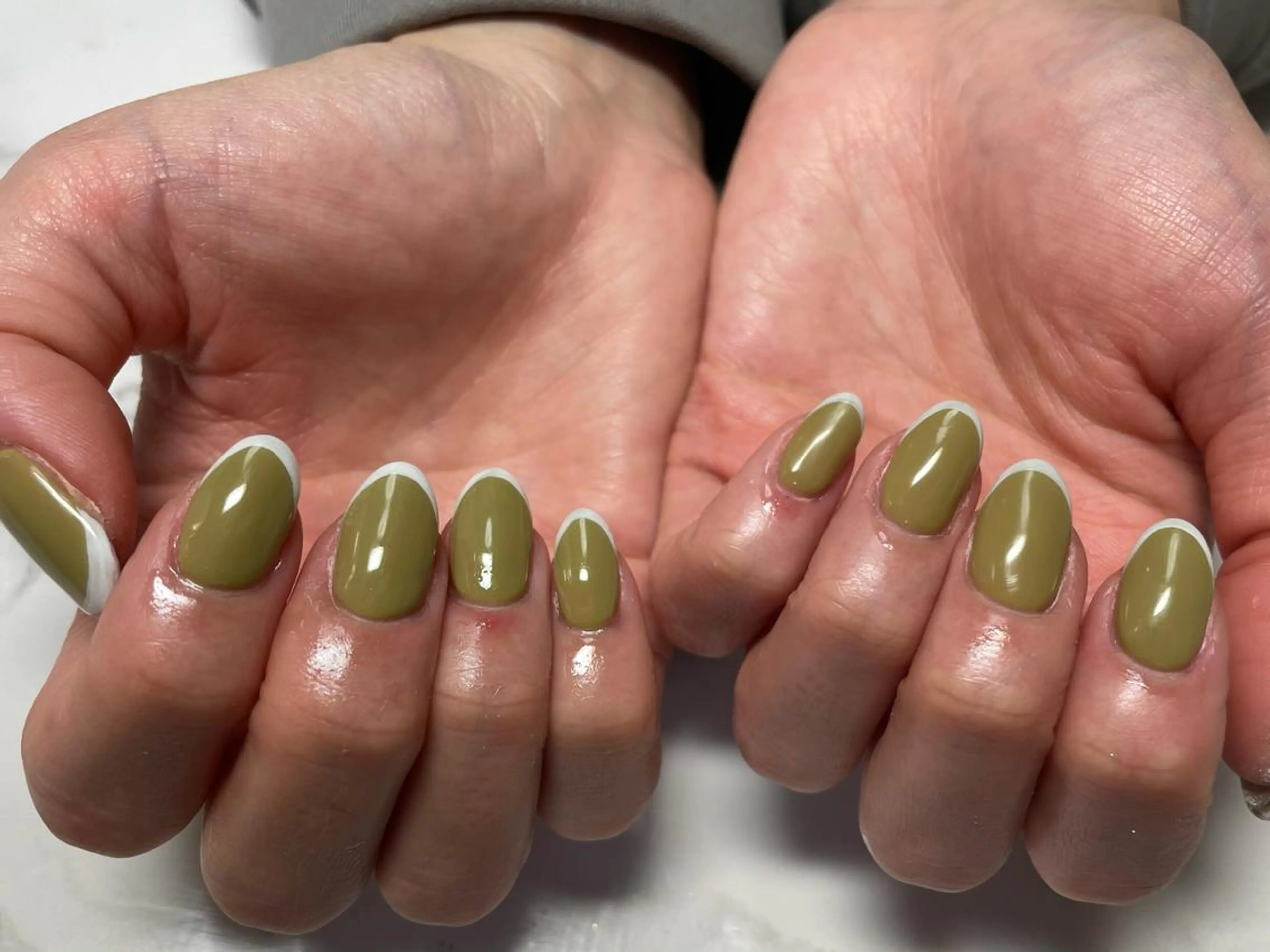 ネイル フレンチネイル ピスタチオネイル EPICHA NAILのネイルデザイン