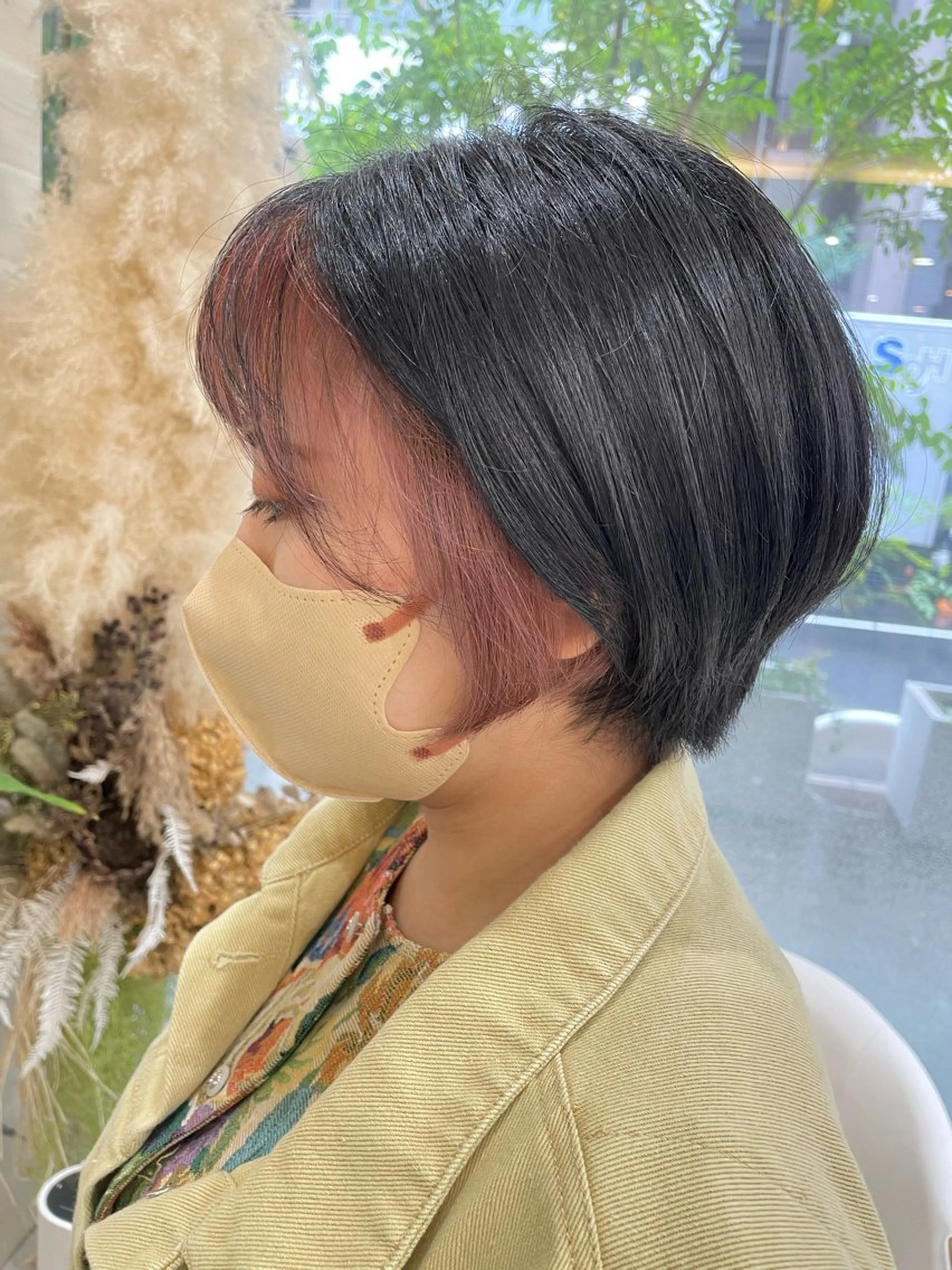 ショート カラー ブリーチ インナーカラー ピンクカラー ショートヘア ヘアカラー 田野倉NEXT店 美髪ニストのヘアスタイル