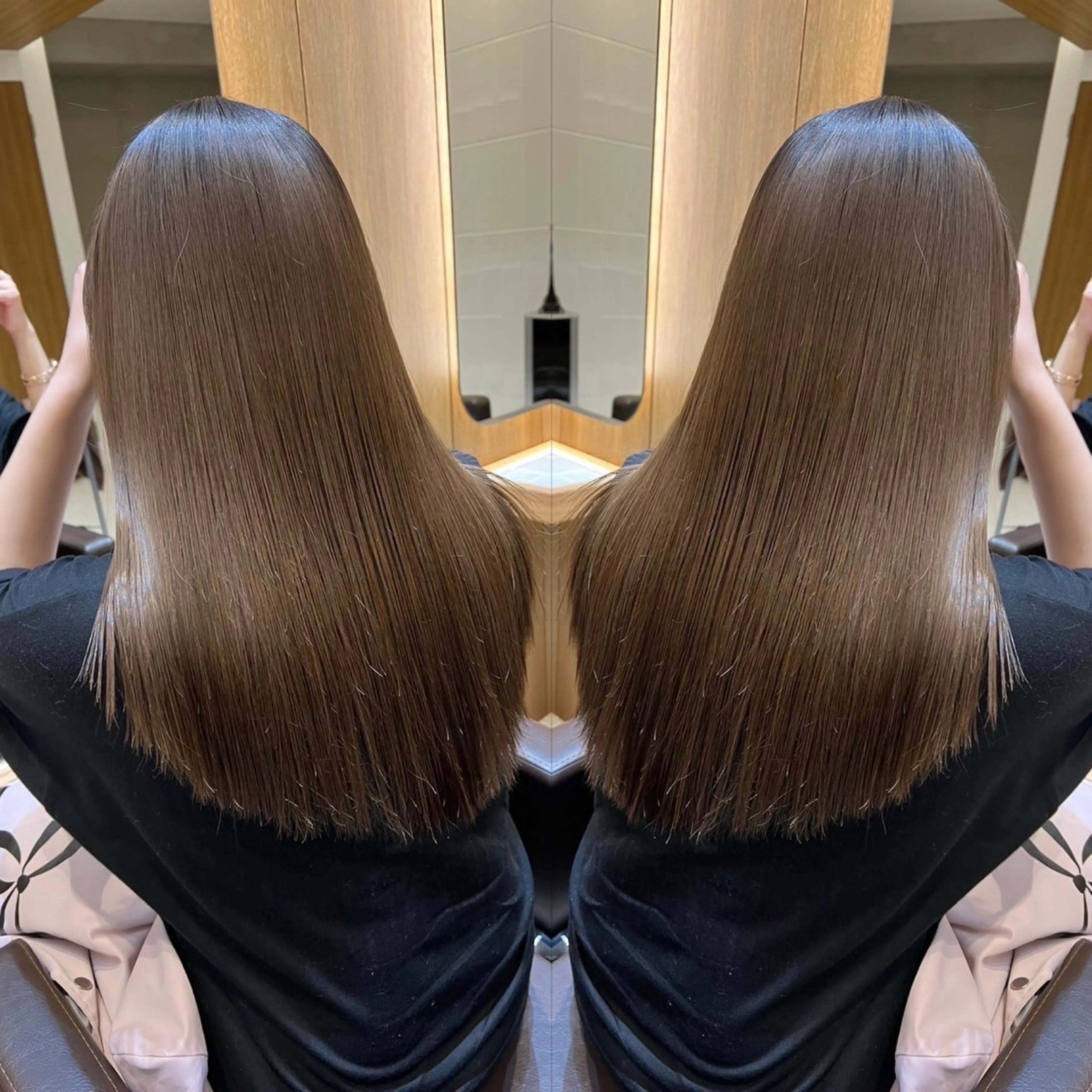 ミディアム ピンクブラウン パープルカラー エクステ 髪質改善 ヘアカラー トリートメント エクステ/髪質改善 🖤RYUSEI🖤のヘアスタイル