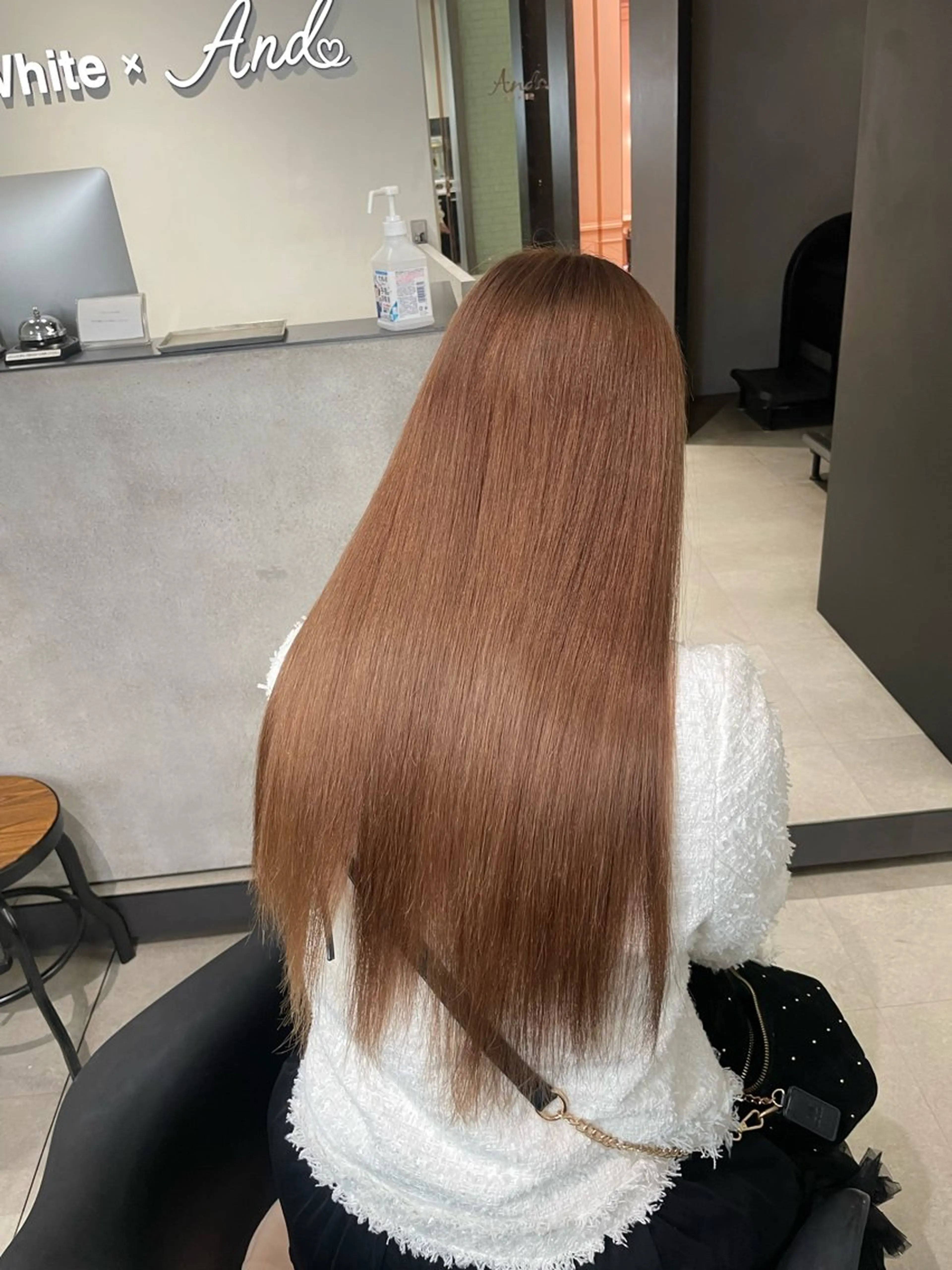 カラー ヘアカラー offwhite Nano🪩🧡のヘアスタイル