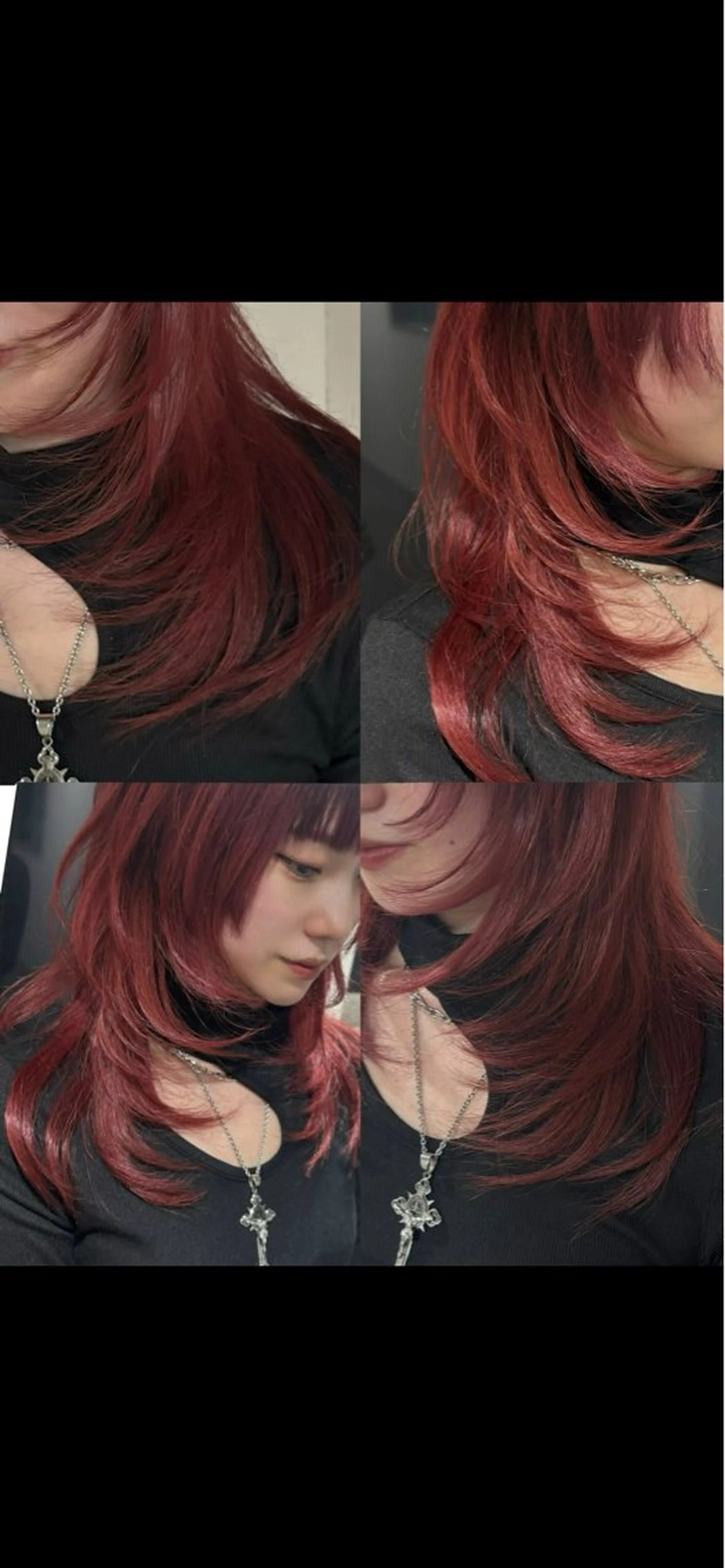 ロング カラー レイヤーカット カット ヘアカラー トリートメント 松井那津子 /ハイライトブリーチのヘアスタイル