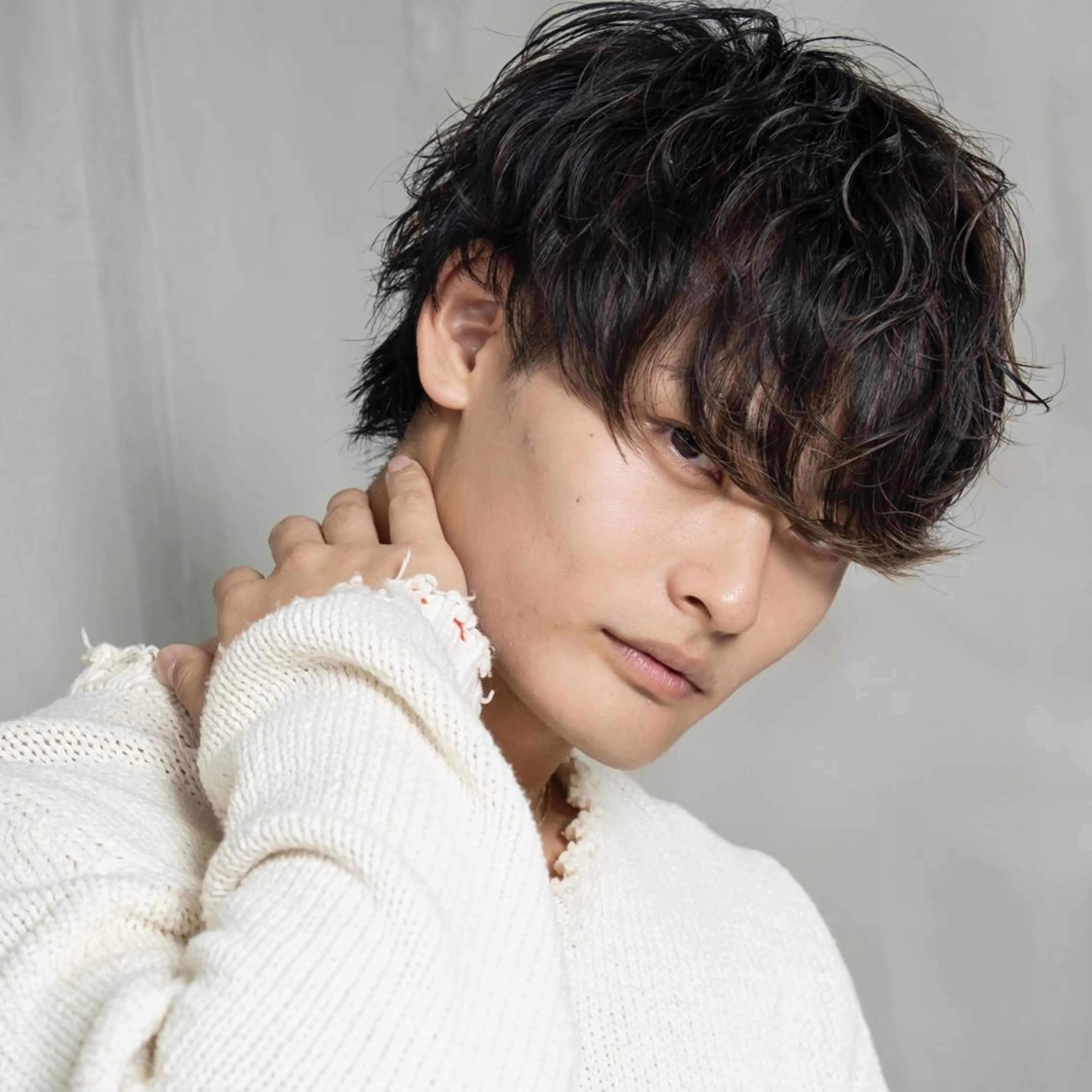 ショート メンズ マッシュ メンズパーマ 縮毛矯正 SOURCE茨木/ ヘアケア/艶カラー✨のヘアスタイル