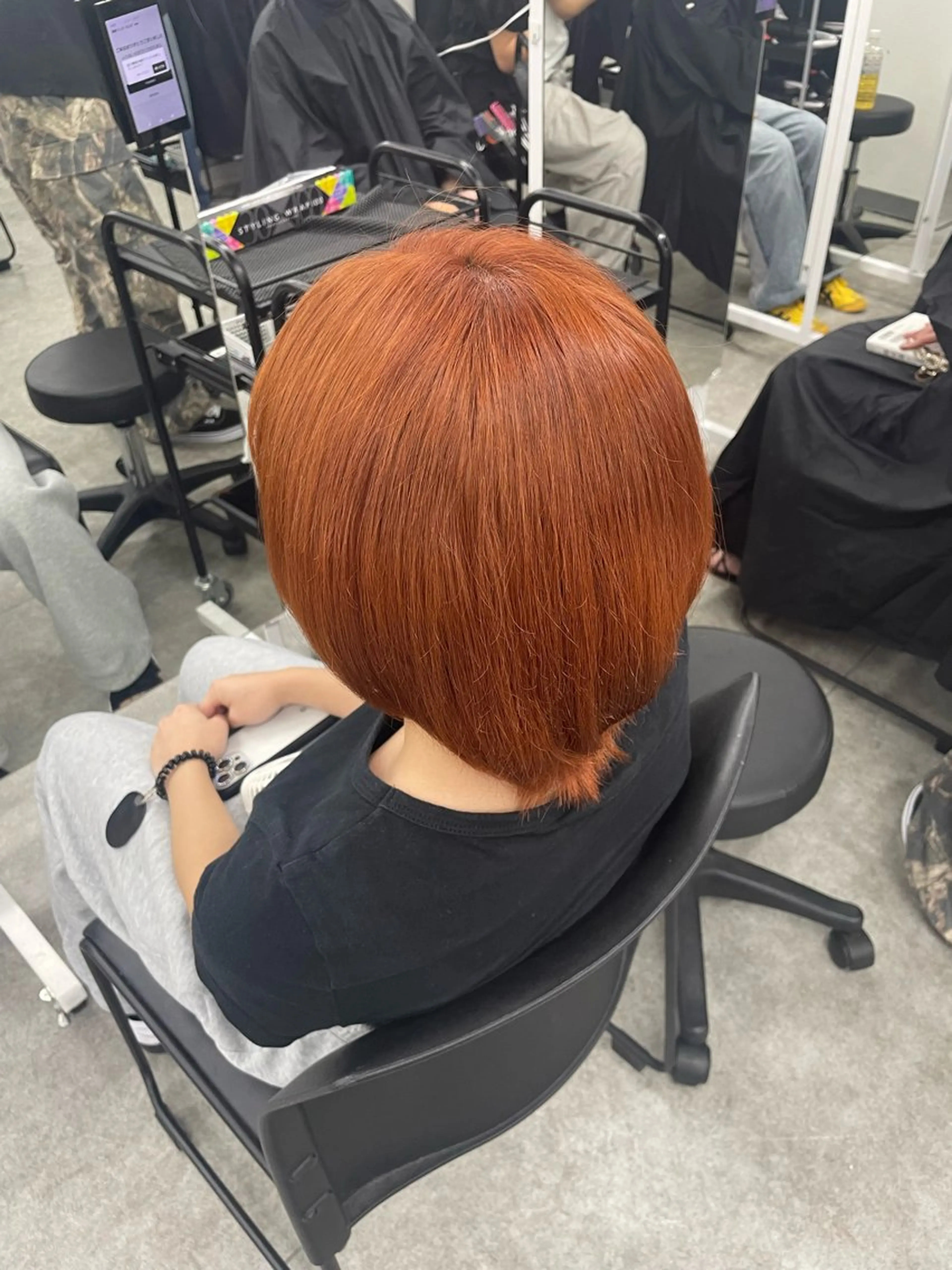 ショート カラー トレンド暖色ヘア🍒 miu🍒のヘアスタイル