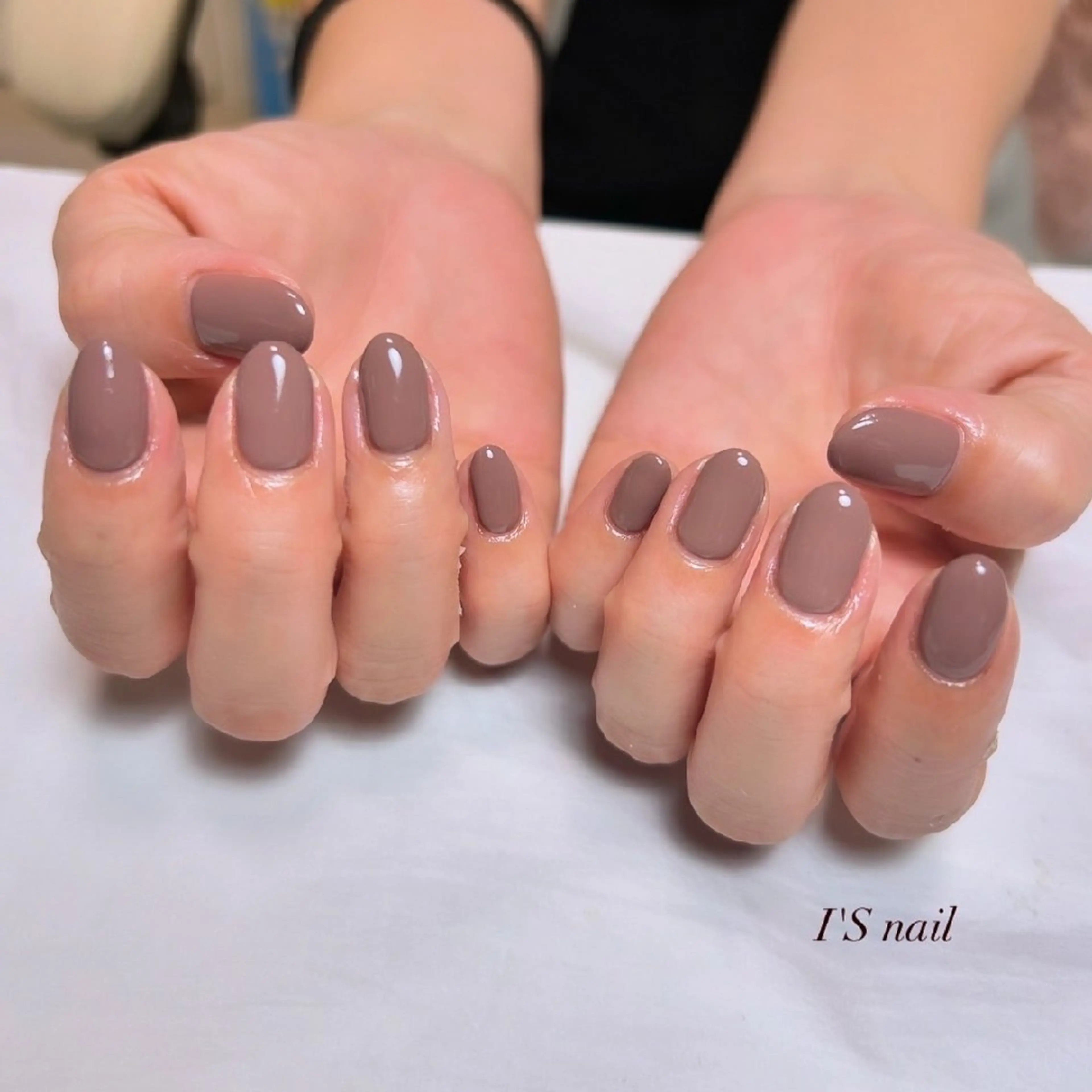 ネイル ブラウン ハンドネイル I'S nail 佐野のネイルデザイン