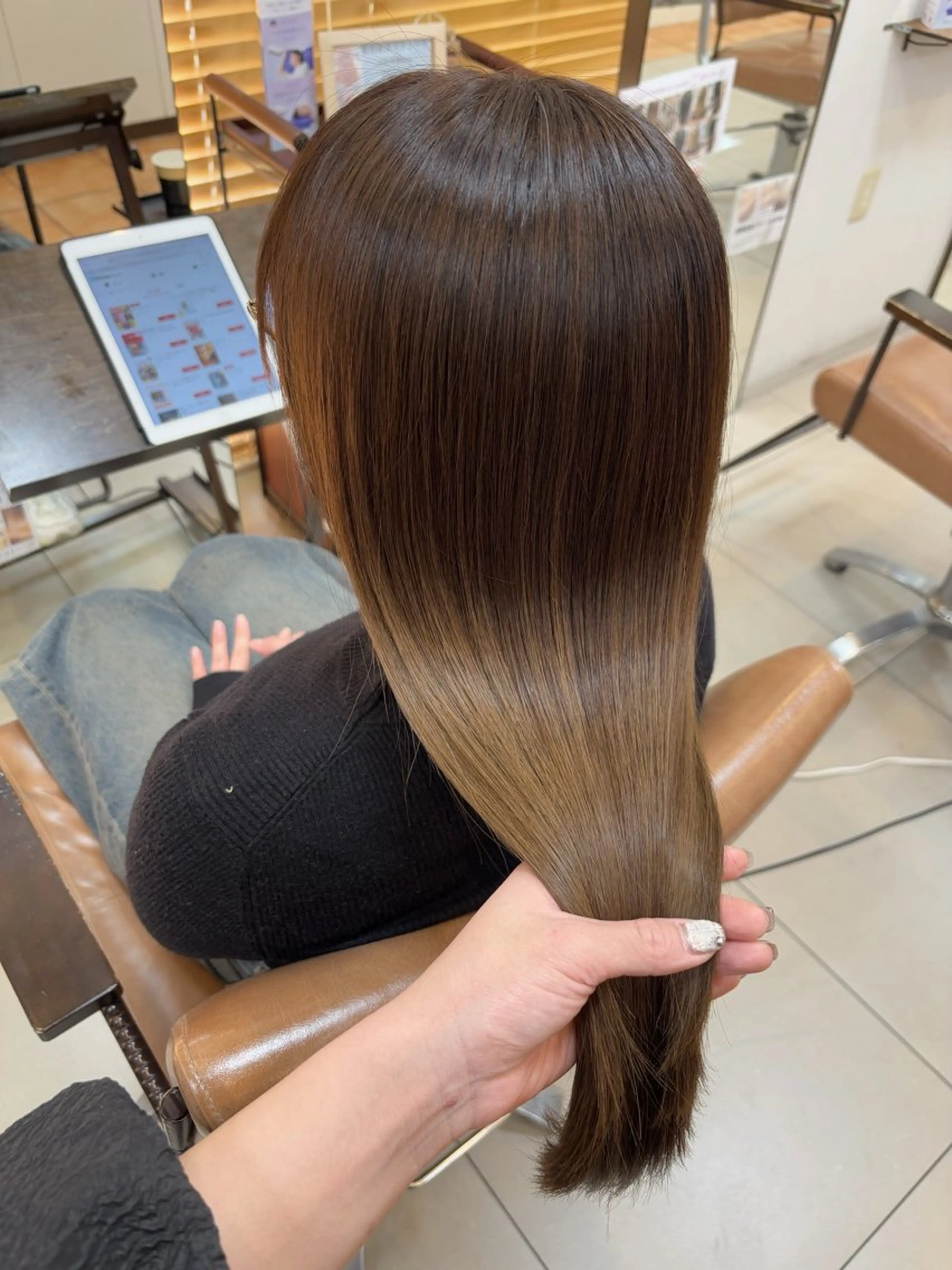 セミロング 髪質改善 トリートメント トリートメント 頭皮×髪質改善 透明感カラー💎中村のヘアスタイル