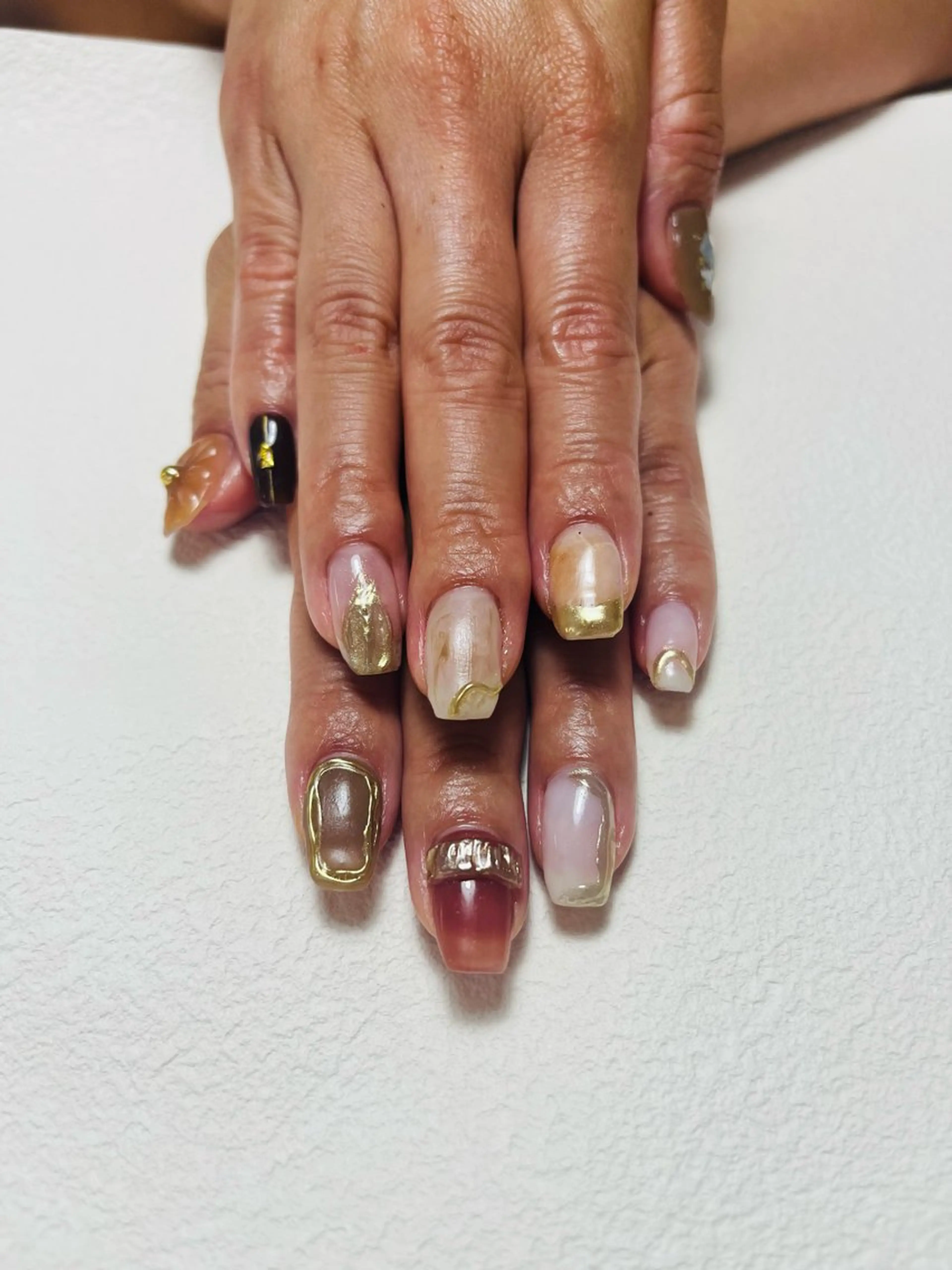 ネイル 持ち込み ニュアンスネイル nail room.のネイルデザイン