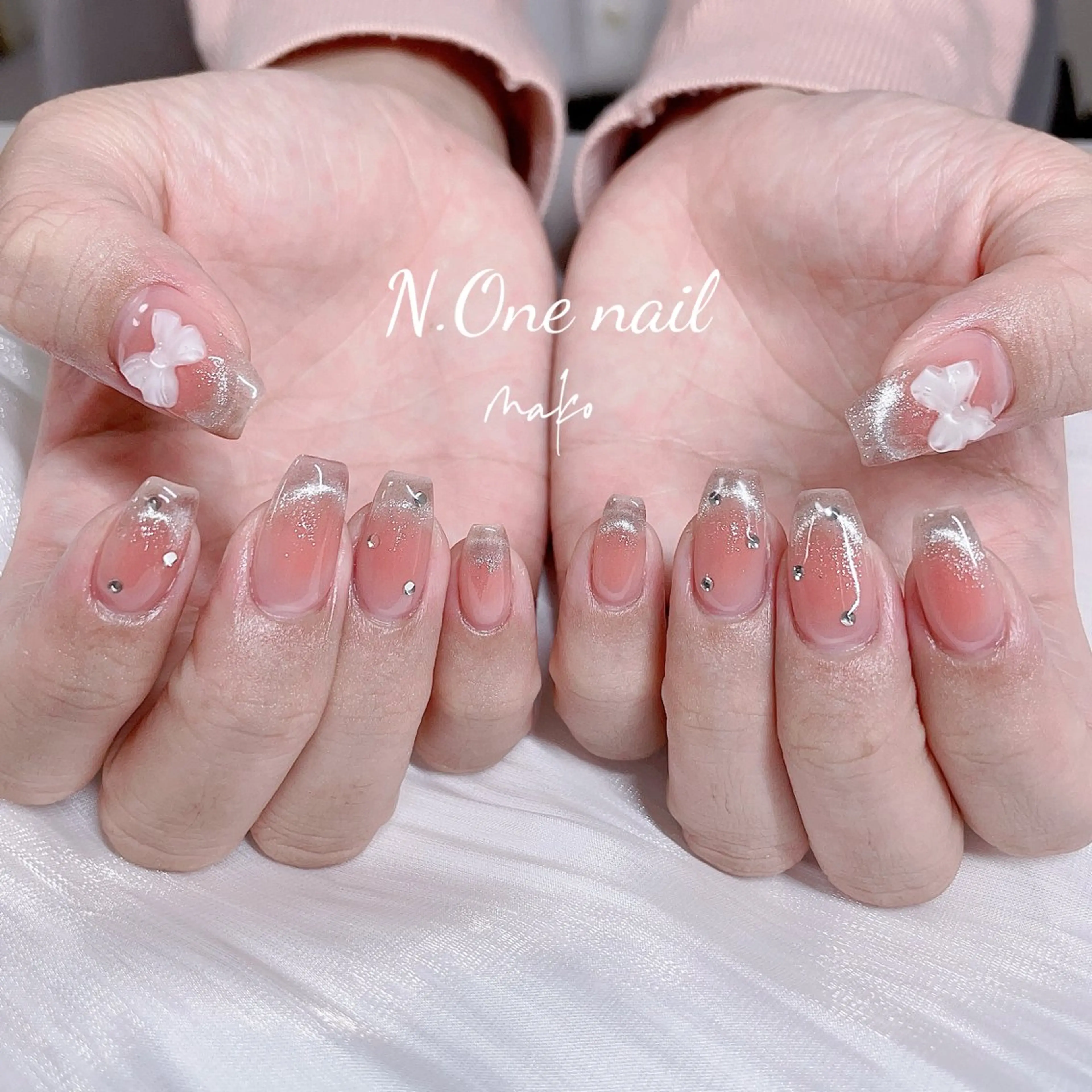 ネイル ハンドネイル 長いだし/スカルプ/ パラシェルN.oneのネイルデザイン