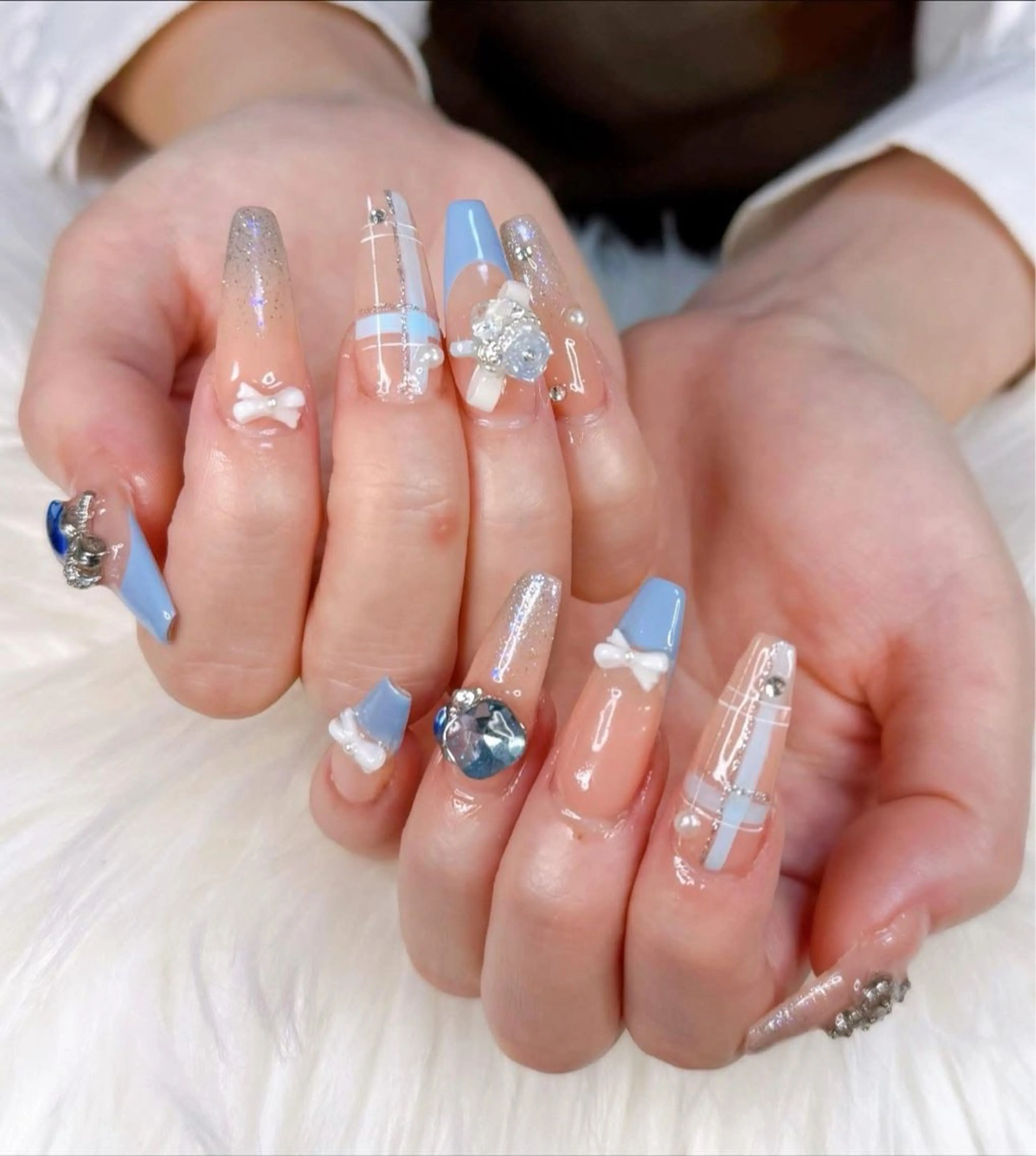 ネイル チークネイル フットネイル フレンチネイル グラデーション 韓国ネイル Yuki nail staffのネイルデザイン