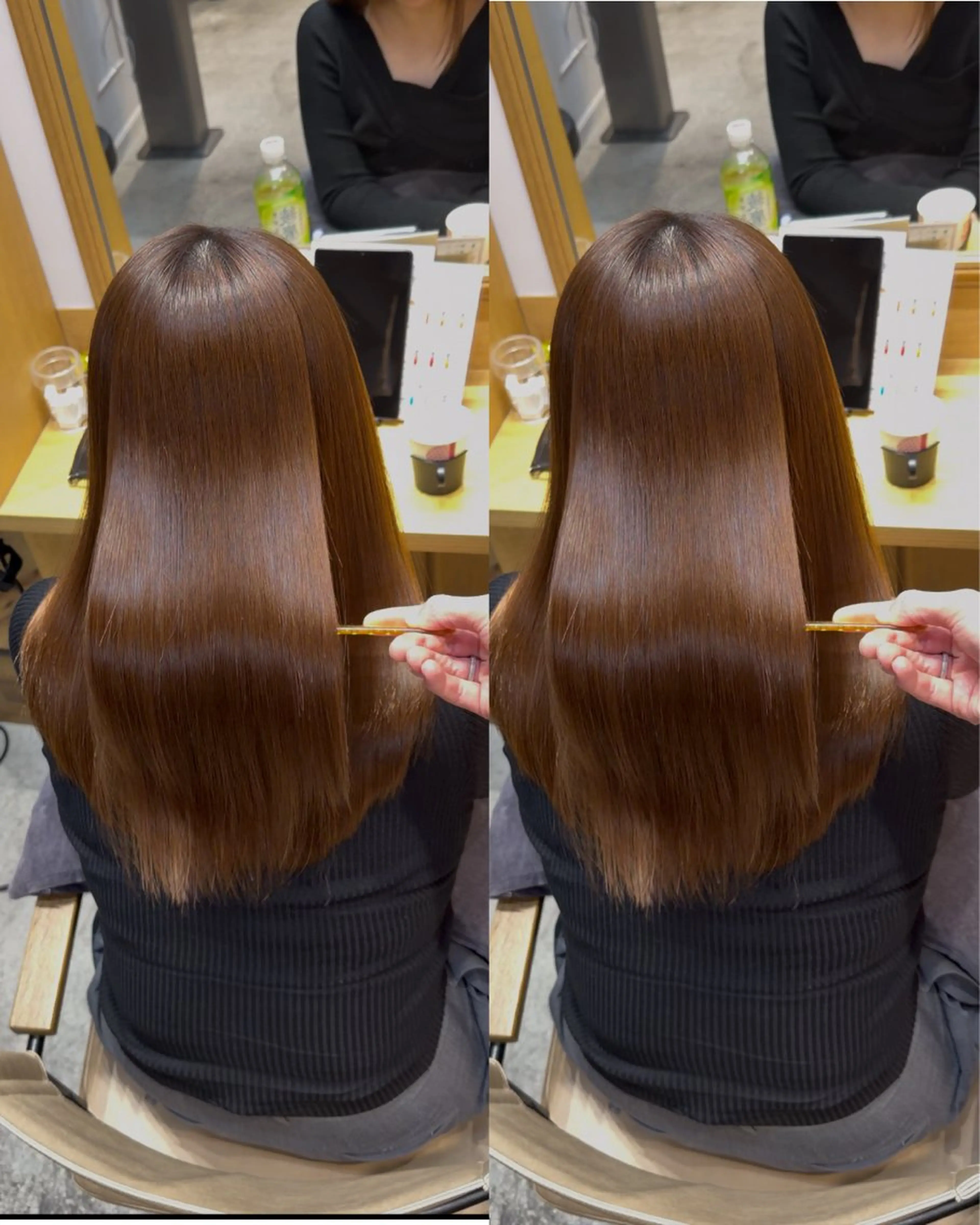 セミロング ヘアカラー トリートメント 恵比寿/艶髪/ 髪質改善特化/フミヤのヘアスタイル