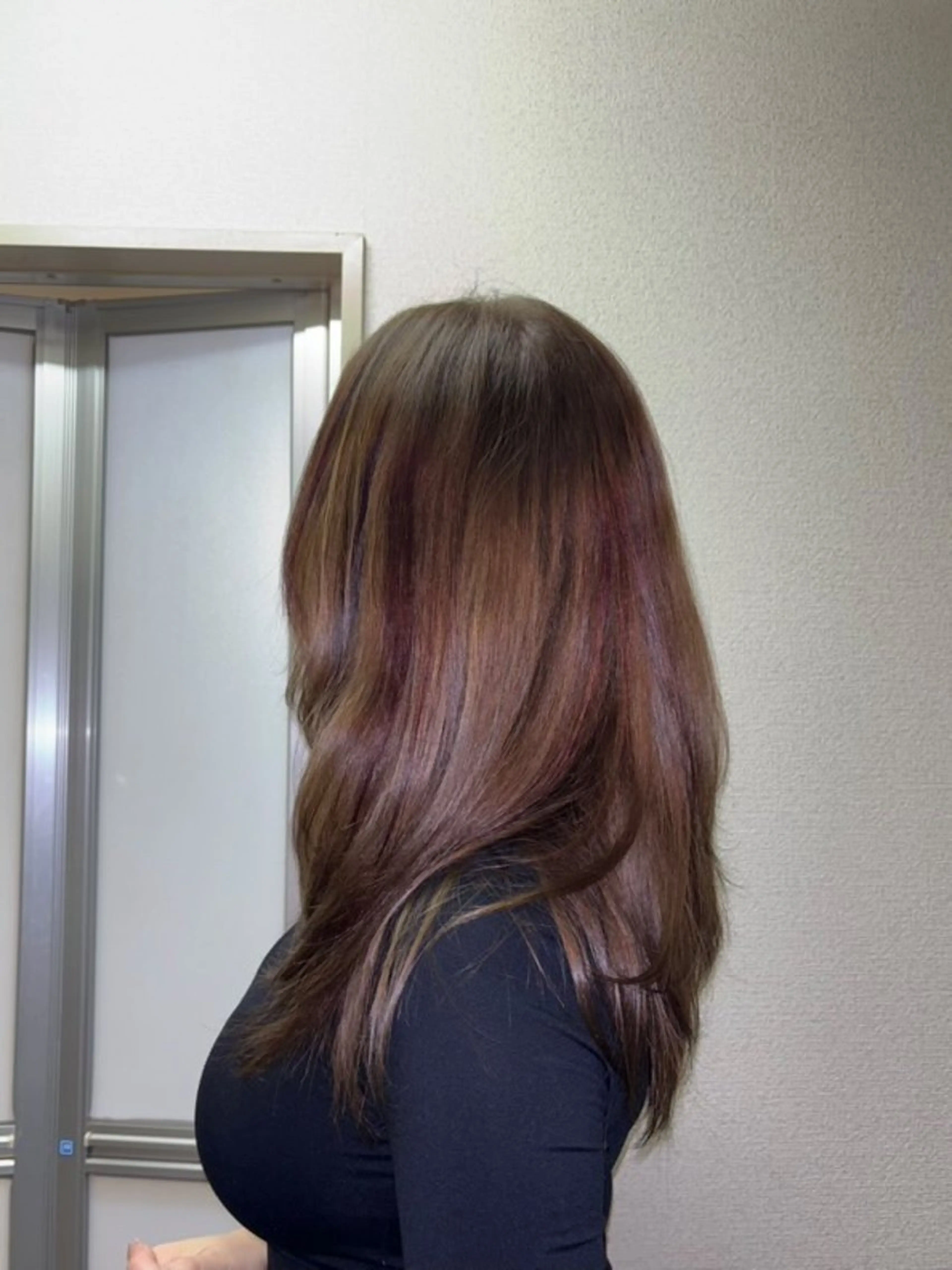 セミロング カラー ヘアアレンジ 渡邉 舞のヘアスタイル