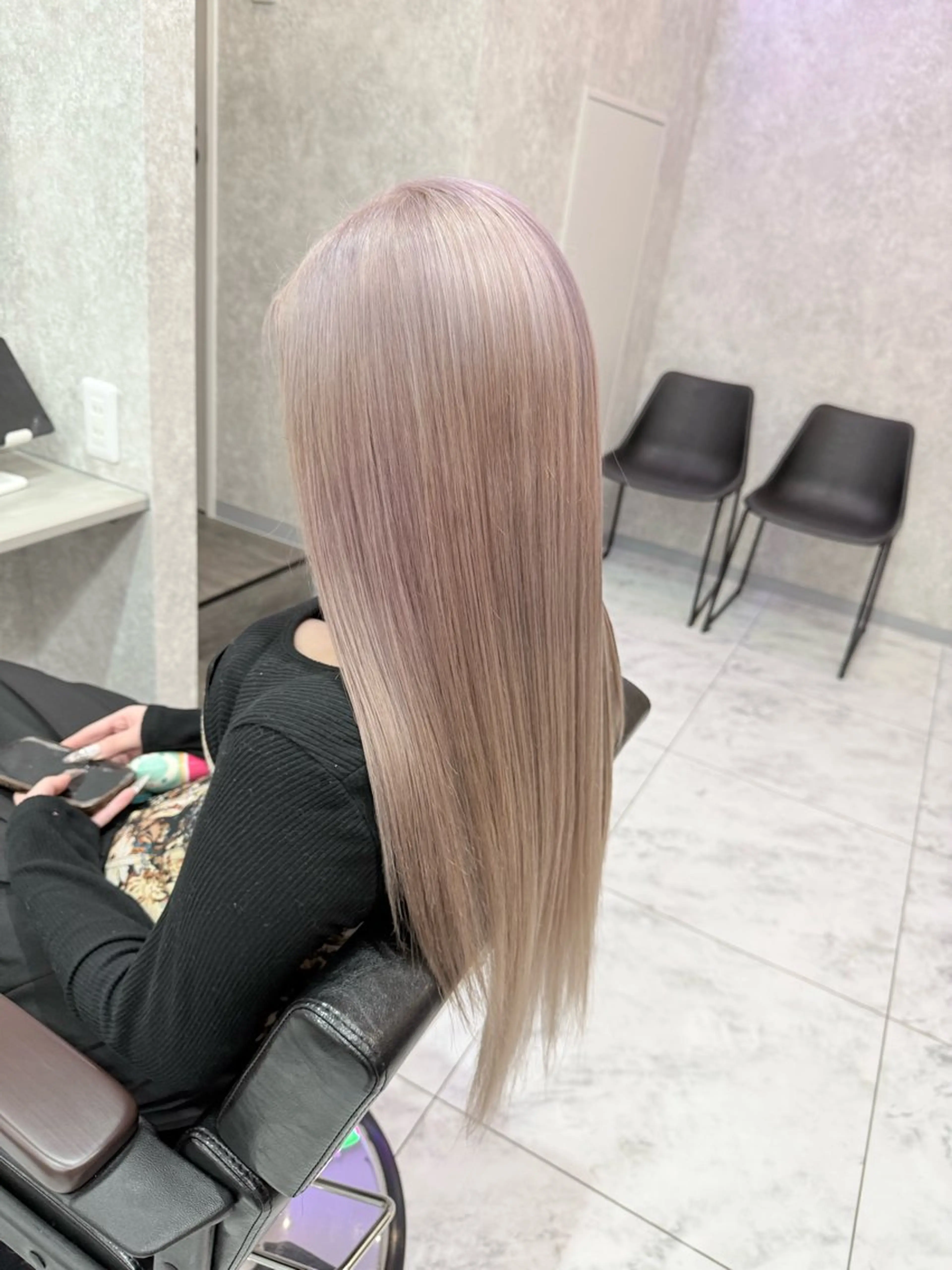 ロング カラー 🌺ハイトーン🌺 矢葺 なぎさ🌺🌺のヘアスタイル