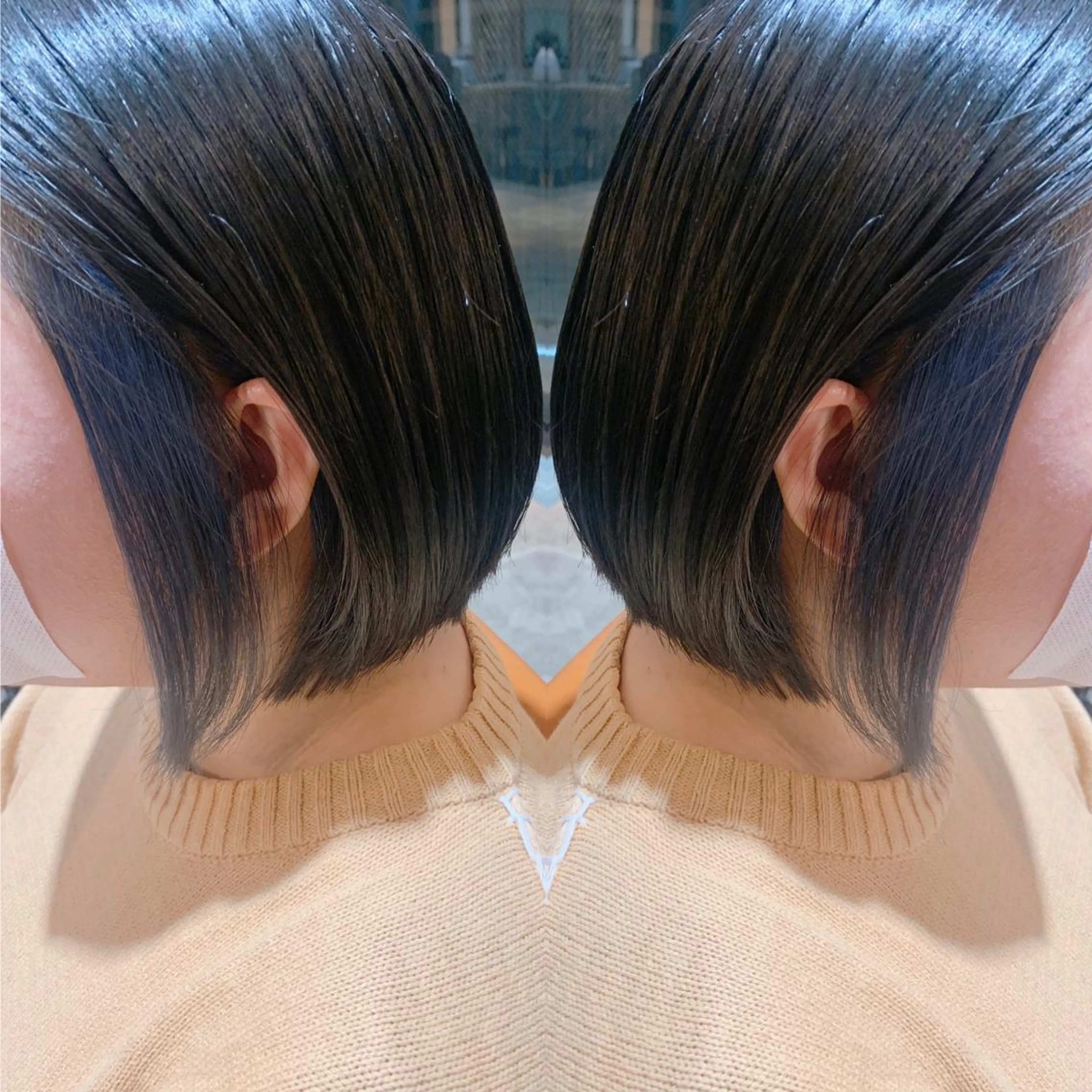 カラー ブルーカラー 韓国🇰🇷 ✂︎hair 内田愛のヘアスタイル