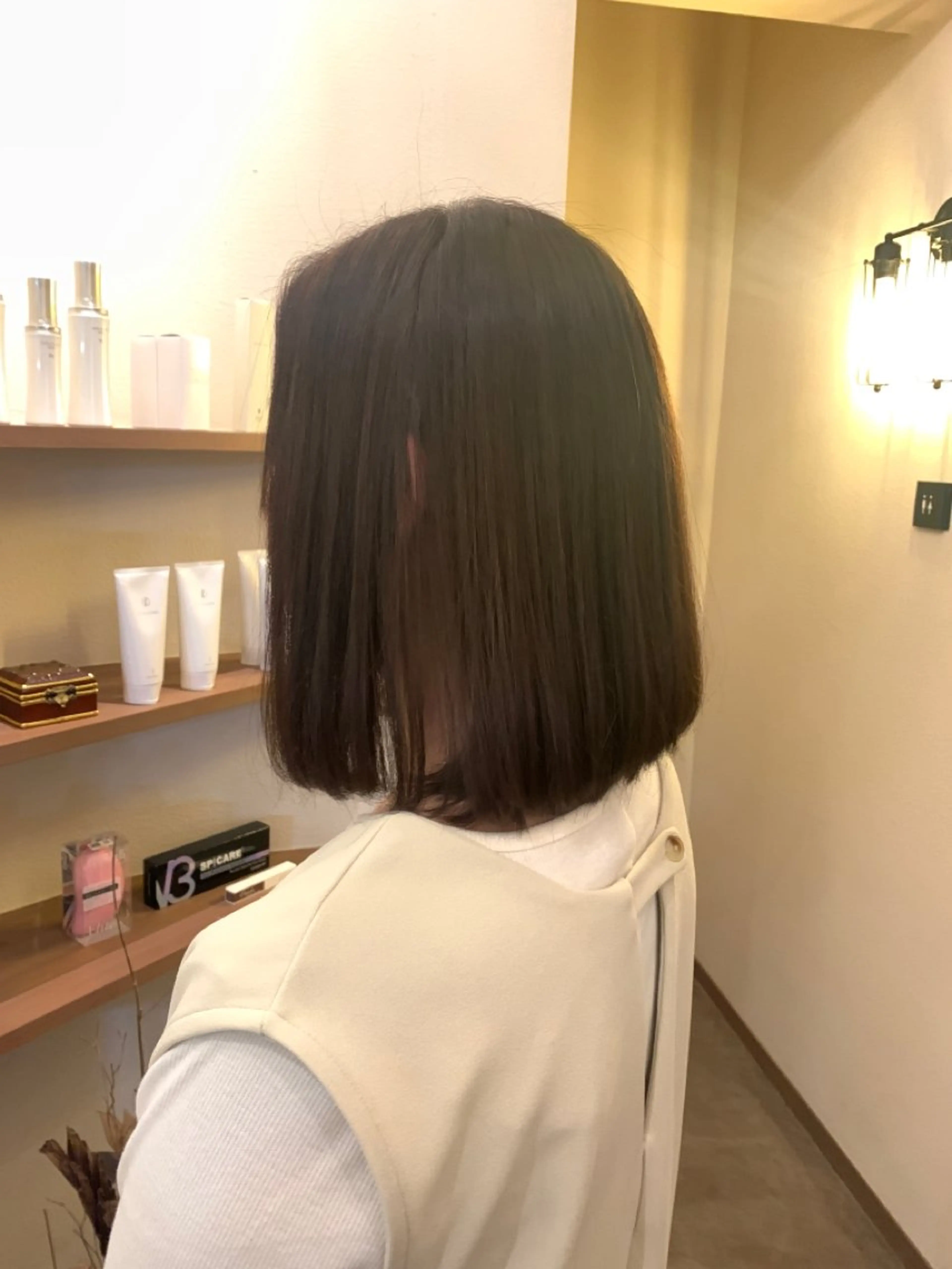 ミディアム カラー ブラウンカラー ナチュラルブラウン 酒井 美羽のヘアスタイル