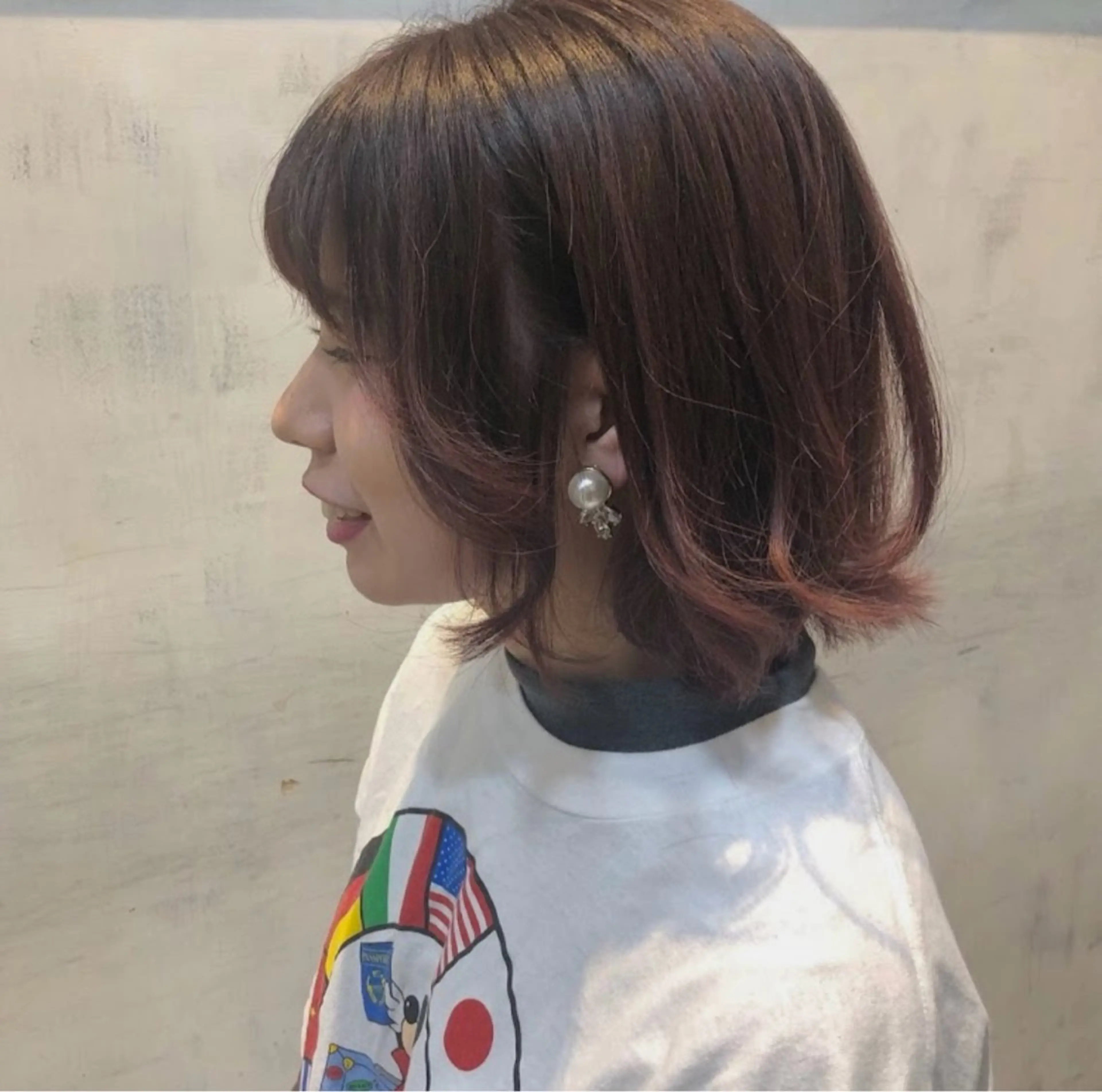 ミディアム かわの ひとしのヘアスタイル