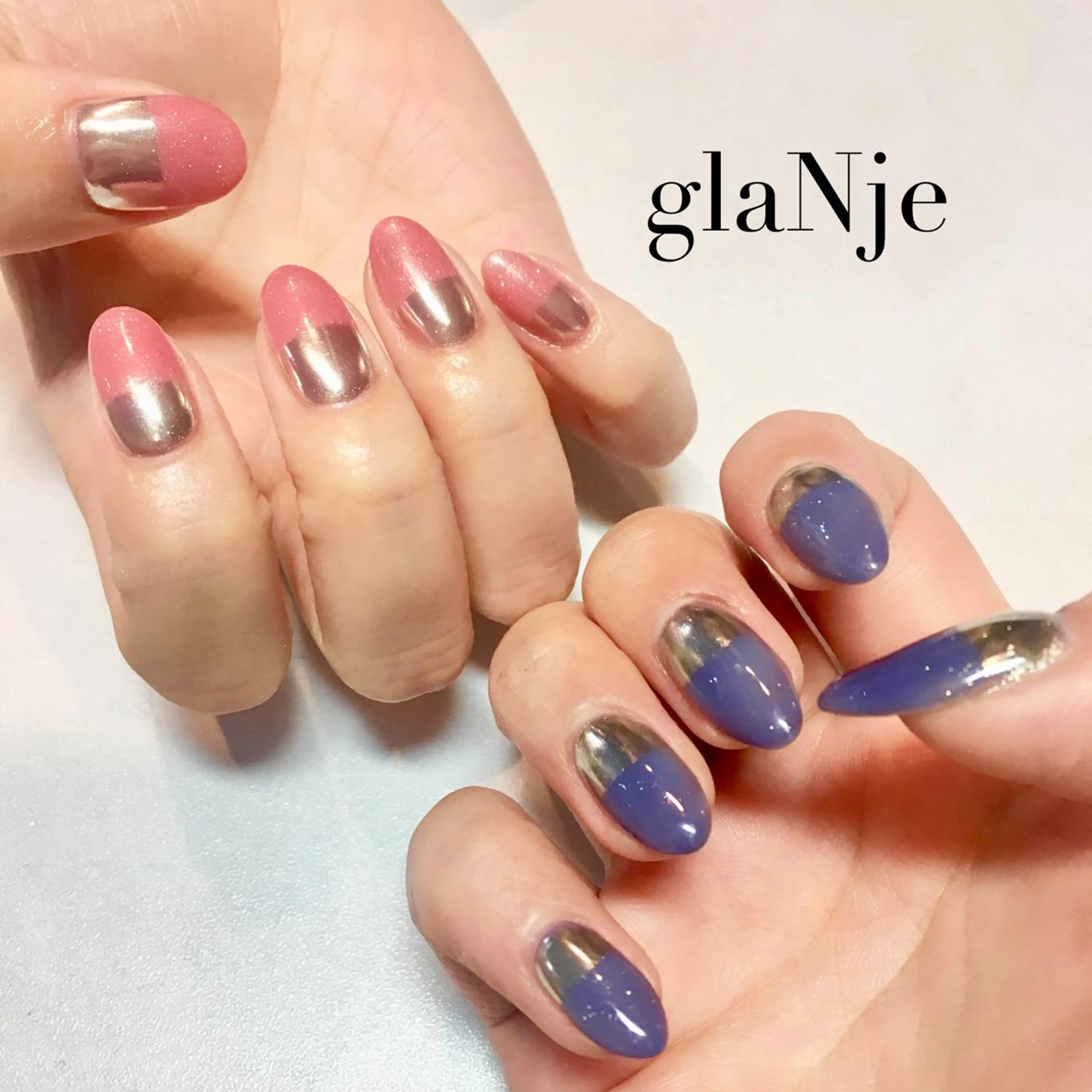 ネイル ミラーネイル glaNje部谷 (オーナー)のネイルデザイン