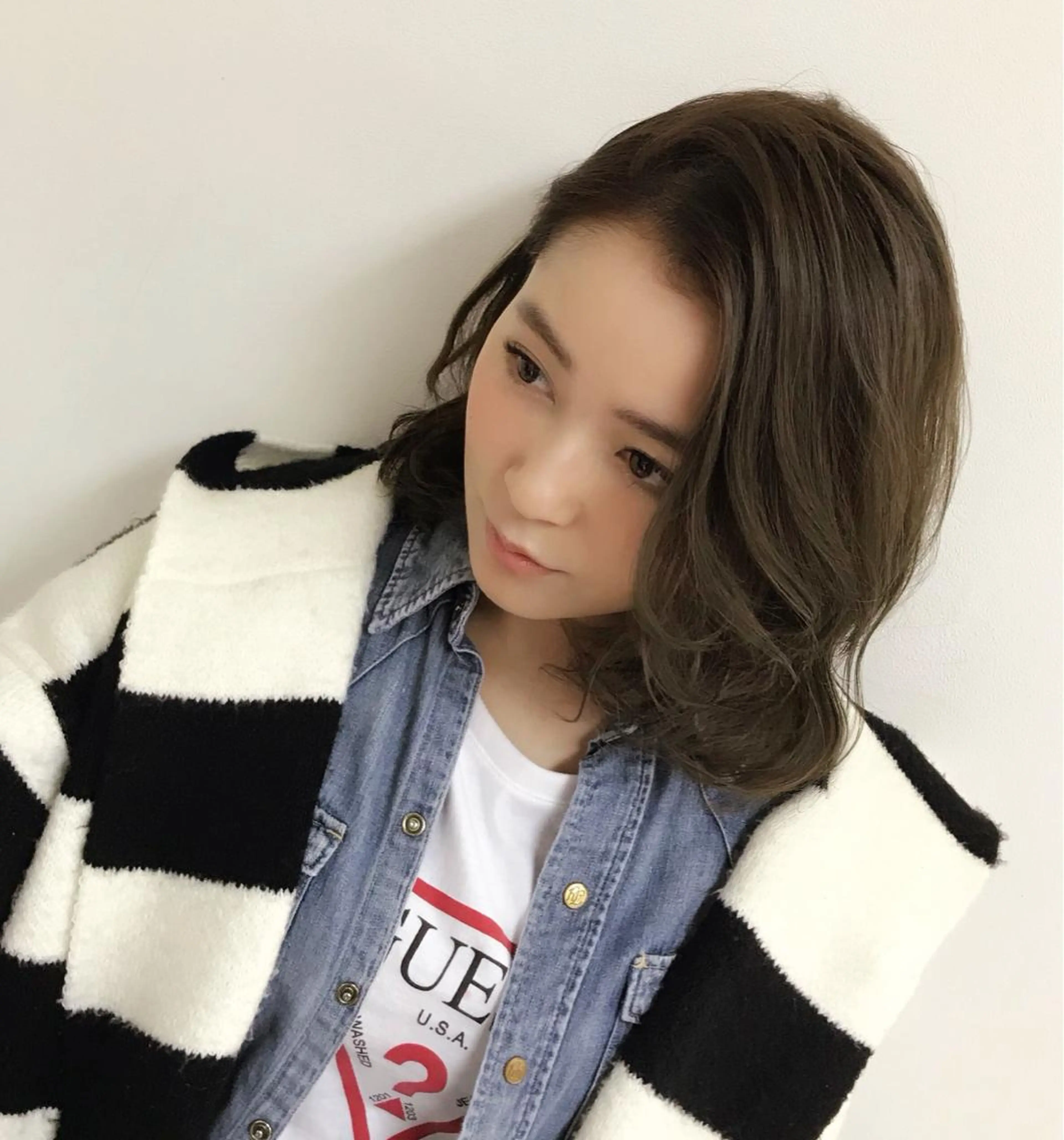 ミディアム カラー パーマ ヘアアレンジ ネイル マツエク・マツパ 吉川 宙翔のヘアスタイル