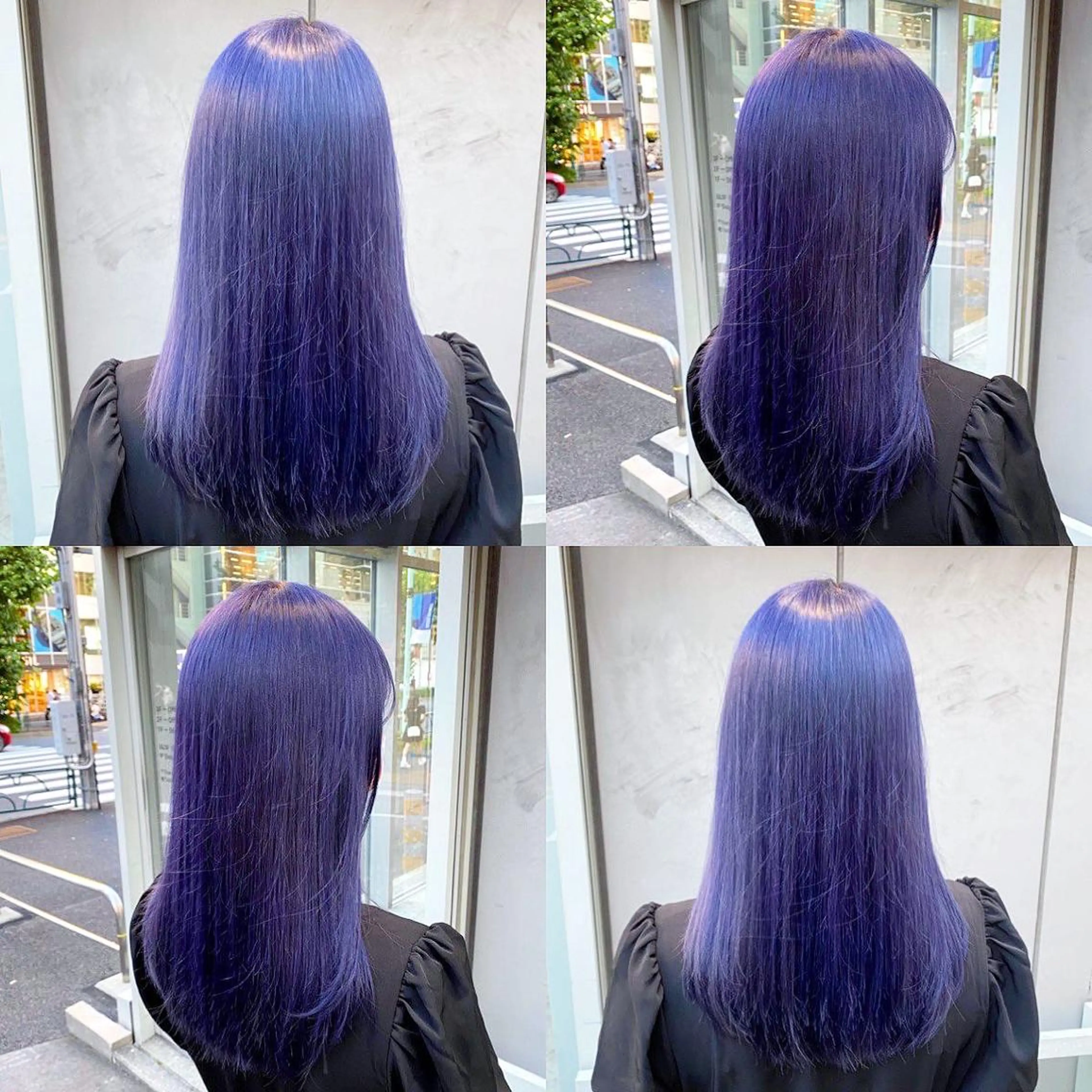 ロング カラー ヘアアレンジ メンズ ヘアカラー 🦋重くない暗髪🦋 Hana🦋のヘアスタイル