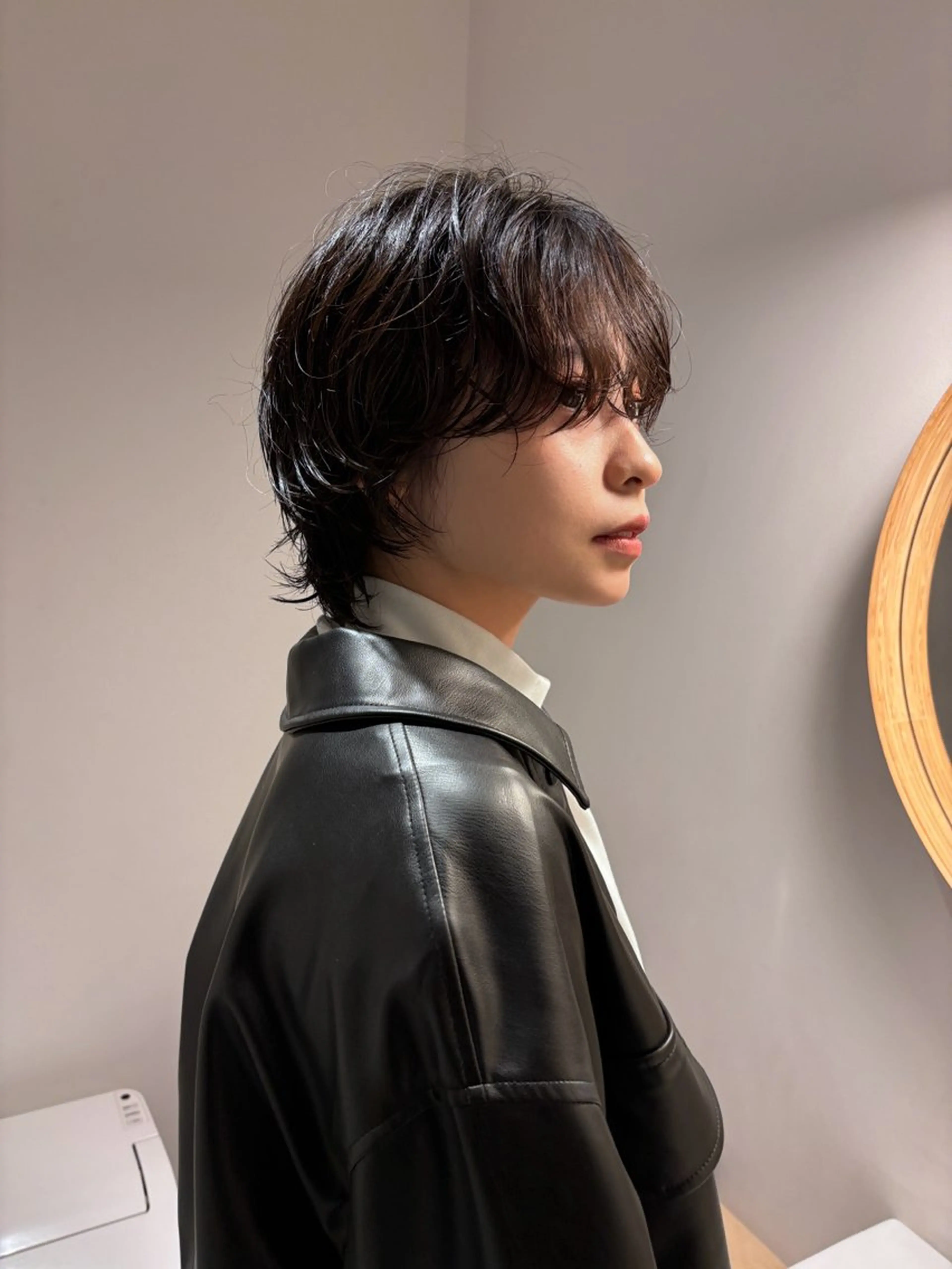 ショート パーマ ウルフカット -みつま はるな-のヘアスタイル